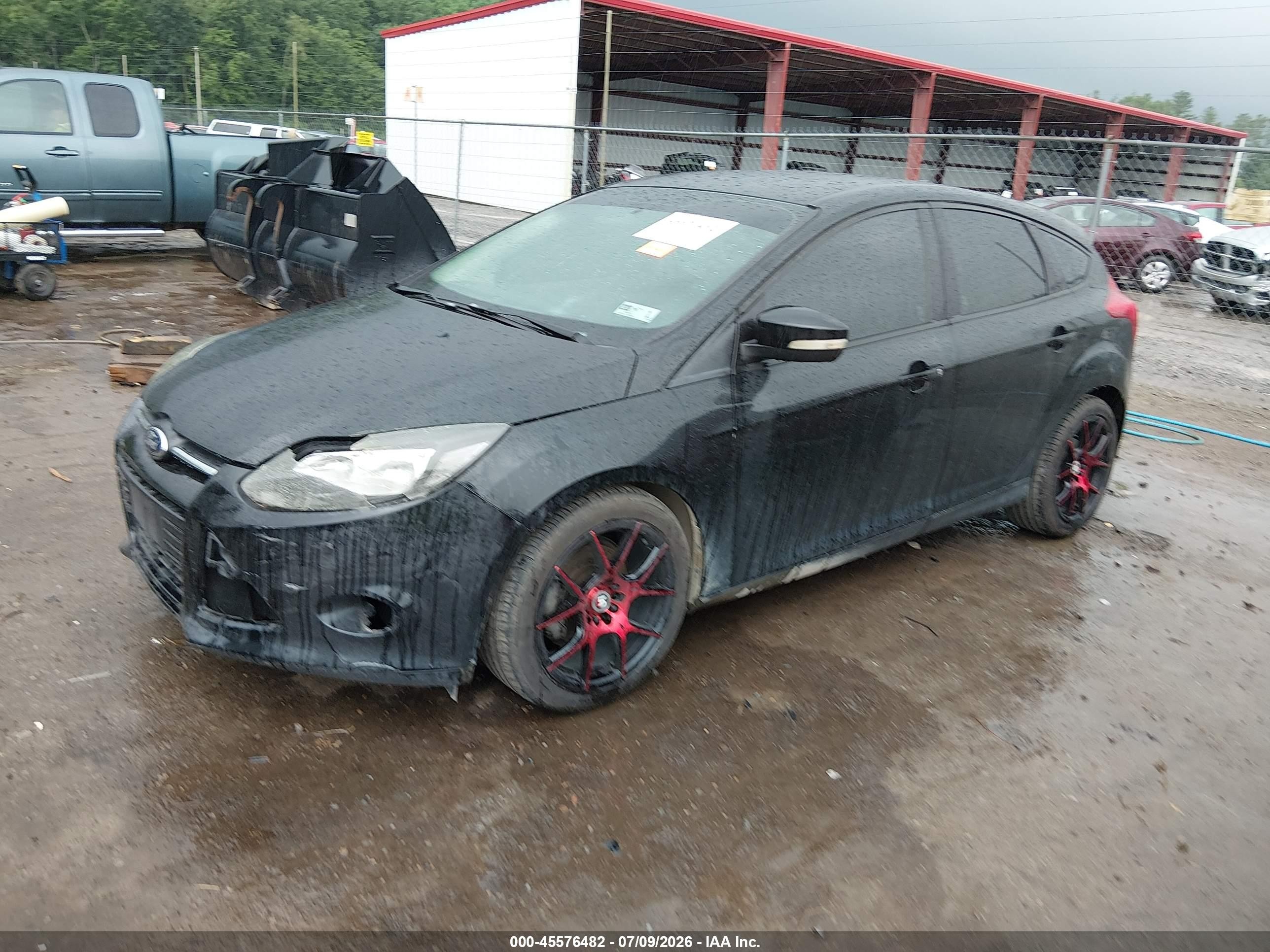 2014 Ford Focus Se Black vin: 1FADP3K29EL268151