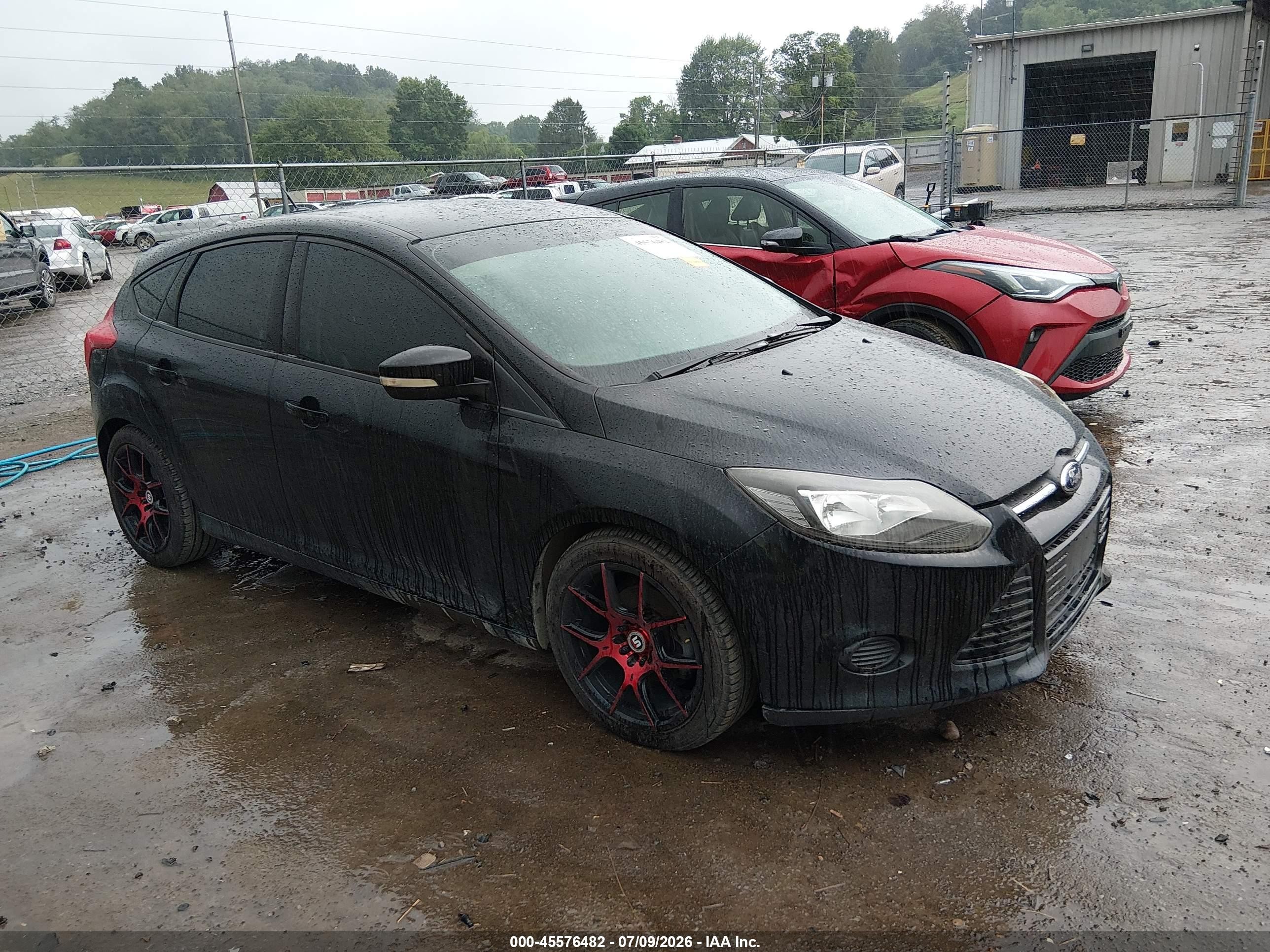 2014 Ford Focus Se Black vin: 1FADP3K29EL268151