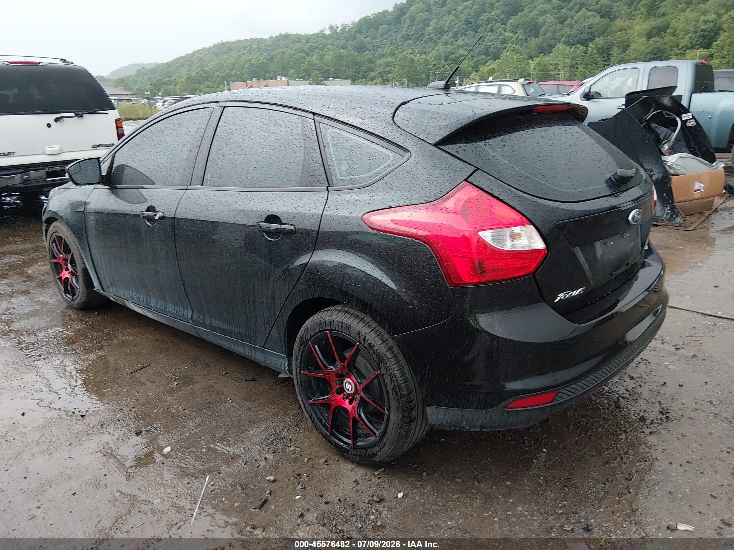 2014 Ford Focus Se Black vin: 1FADP3K29EL268151