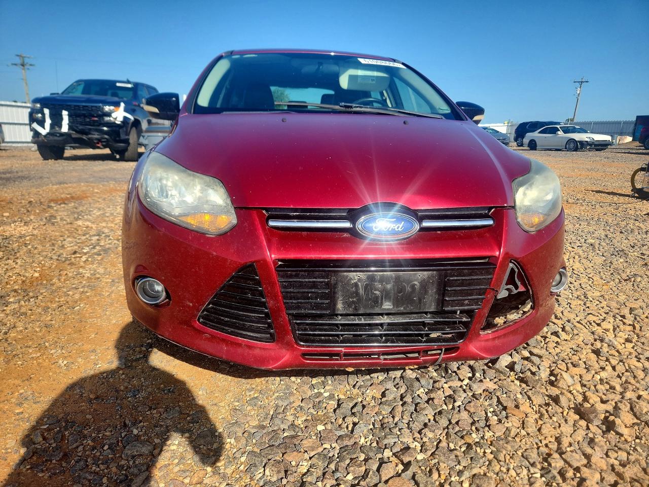 2014 Ford Focus Se Red vin: 1FADP3K29EL276198