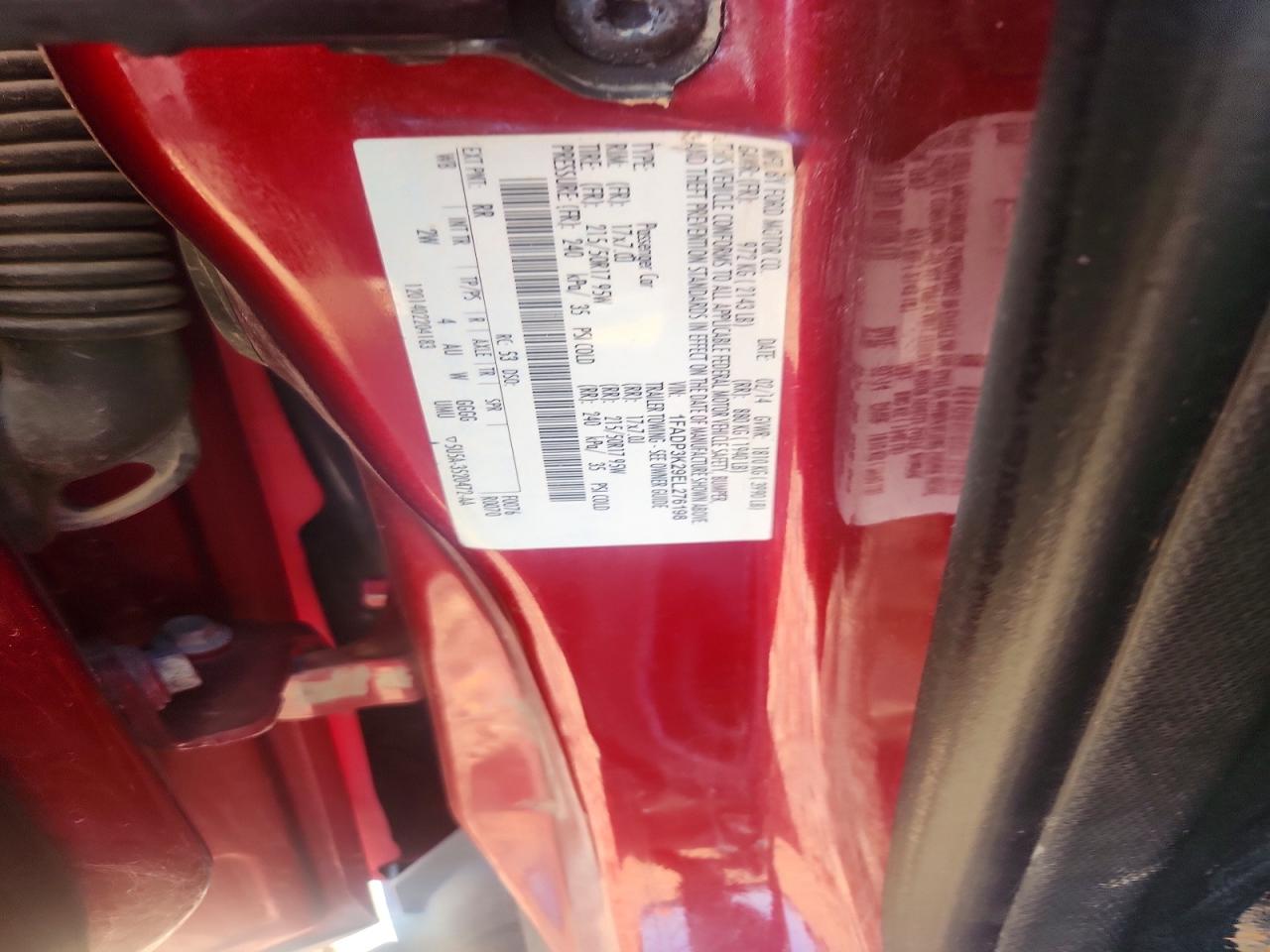 2014 Ford Focus Se Red vin: 1FADP3K29EL276198