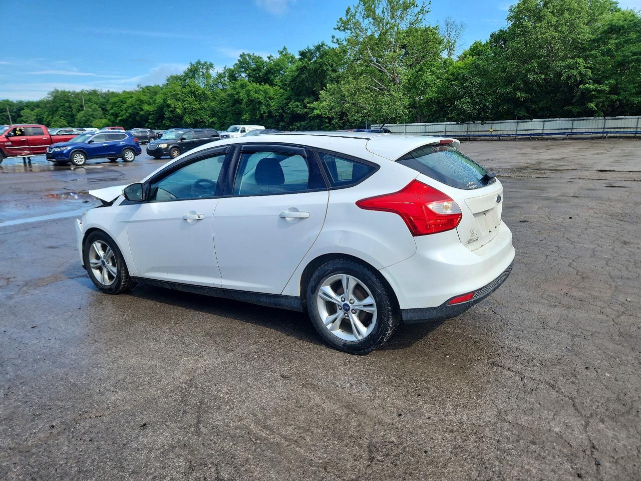 2014 Ford Focus Se White vin: 1FADP3K29EL283877