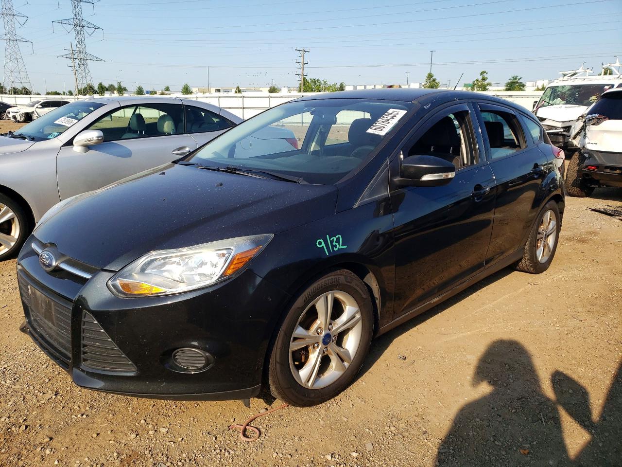 2014 Ford Focus Se Black vin: 1FADP3K29EL284964