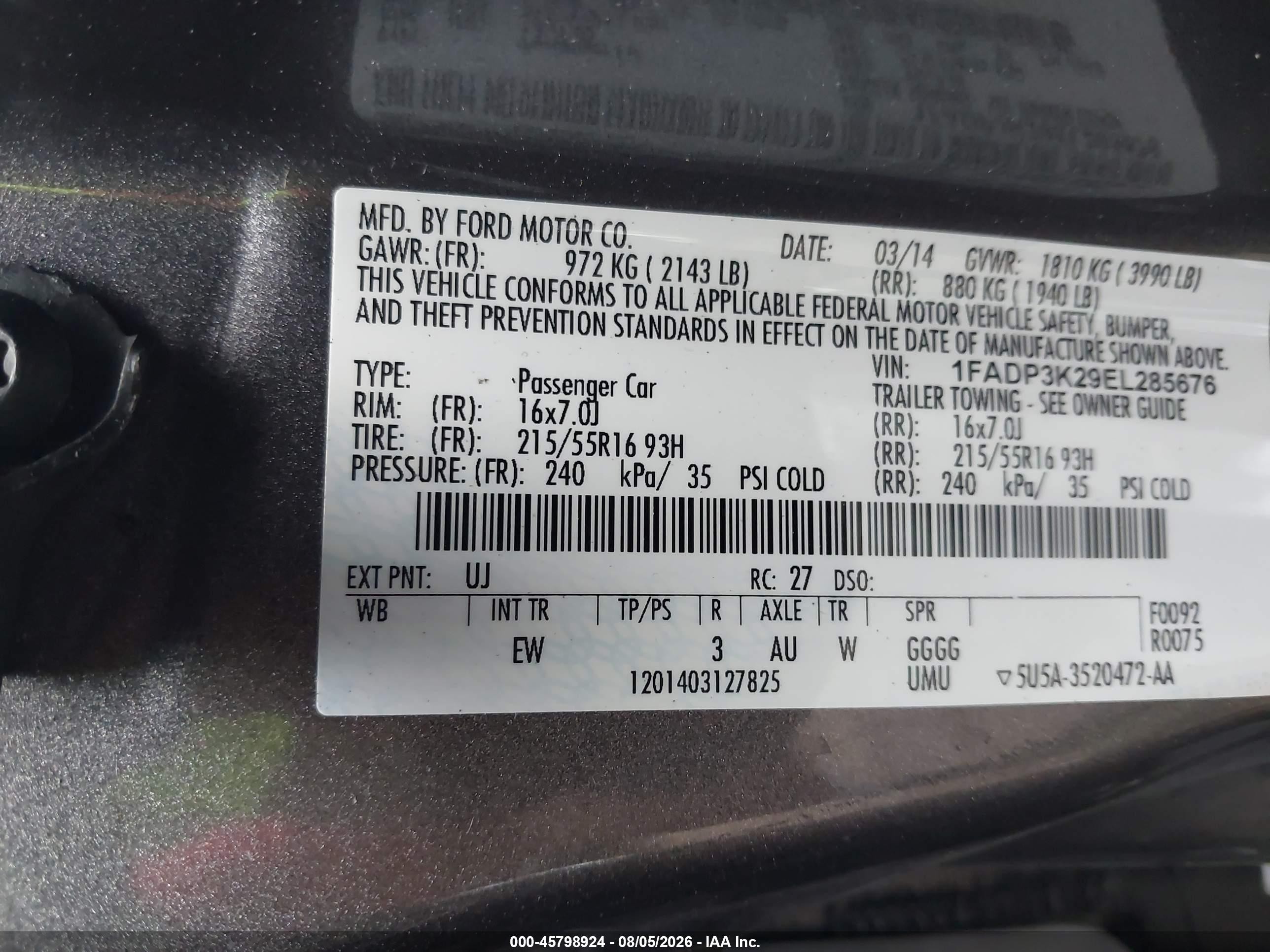 2014 Ford Focus Se Black vin: 1FADP3K29EL285676