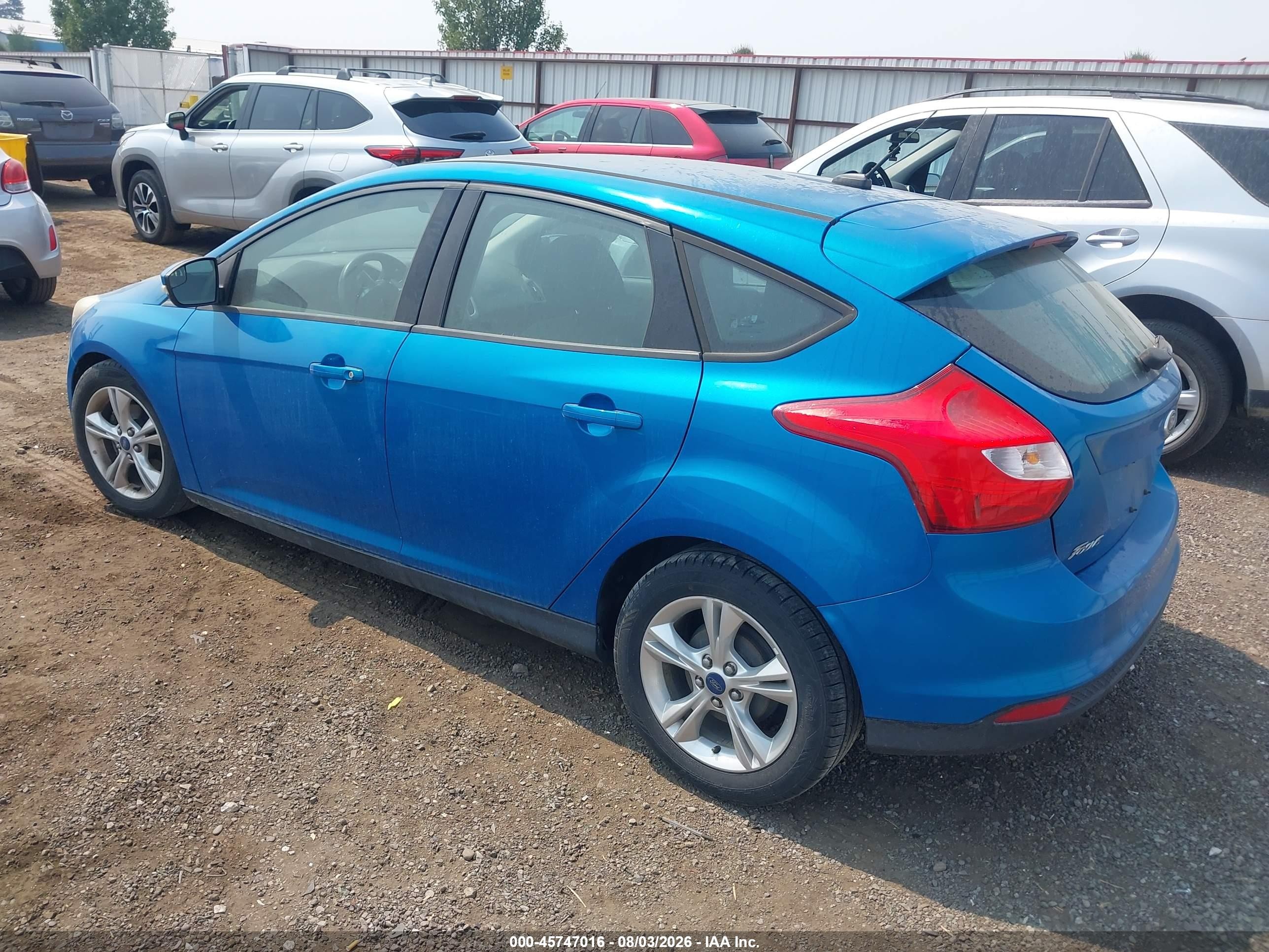 2014 Ford Focus Se Blue vin: 1FADP3K29EL296998
