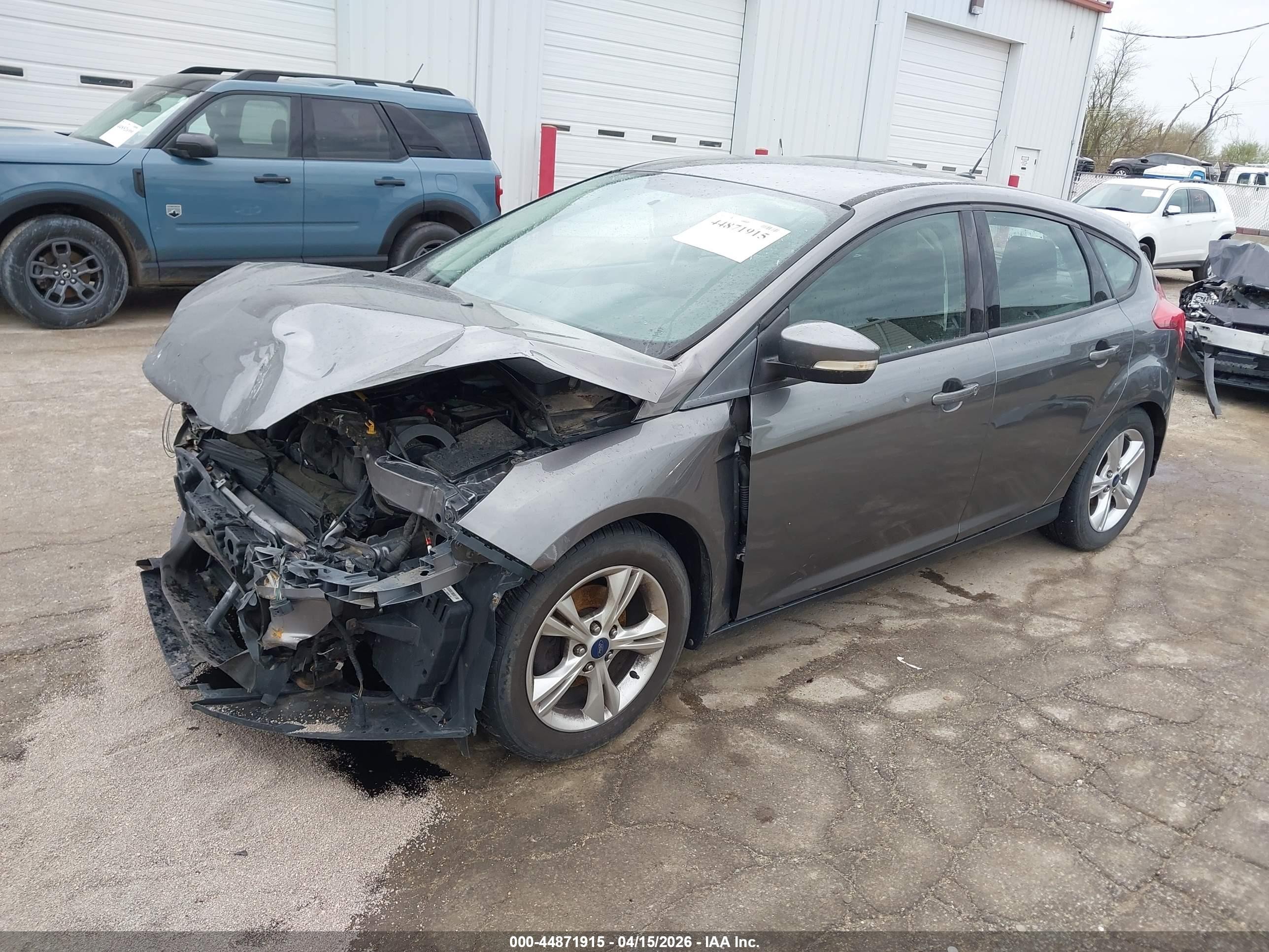 2014 Ford Focus Se Gray vin: 1FADP3K29EL298704