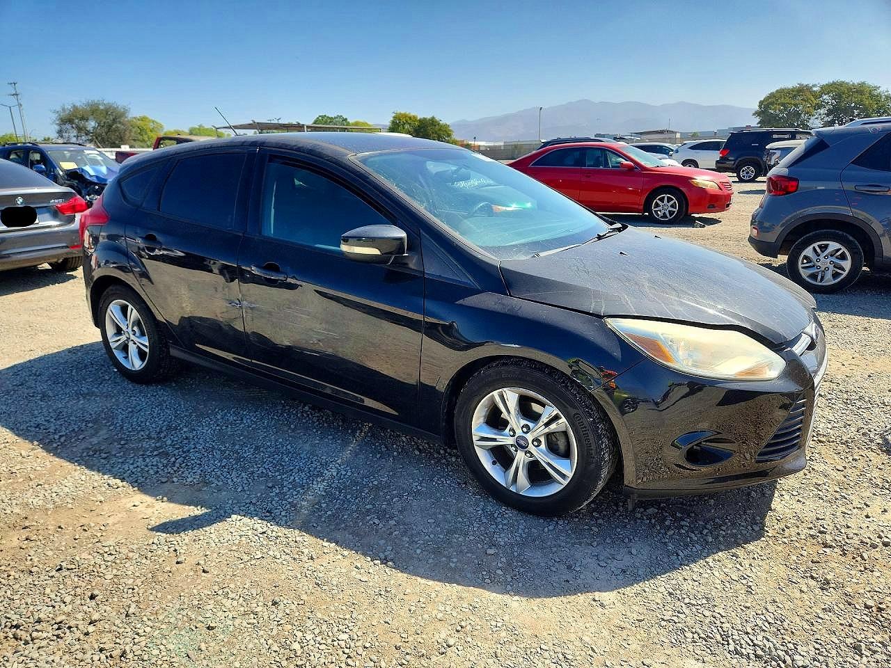 2014 Ford Focus Se Black vin: 1FADP3K29EL324959
