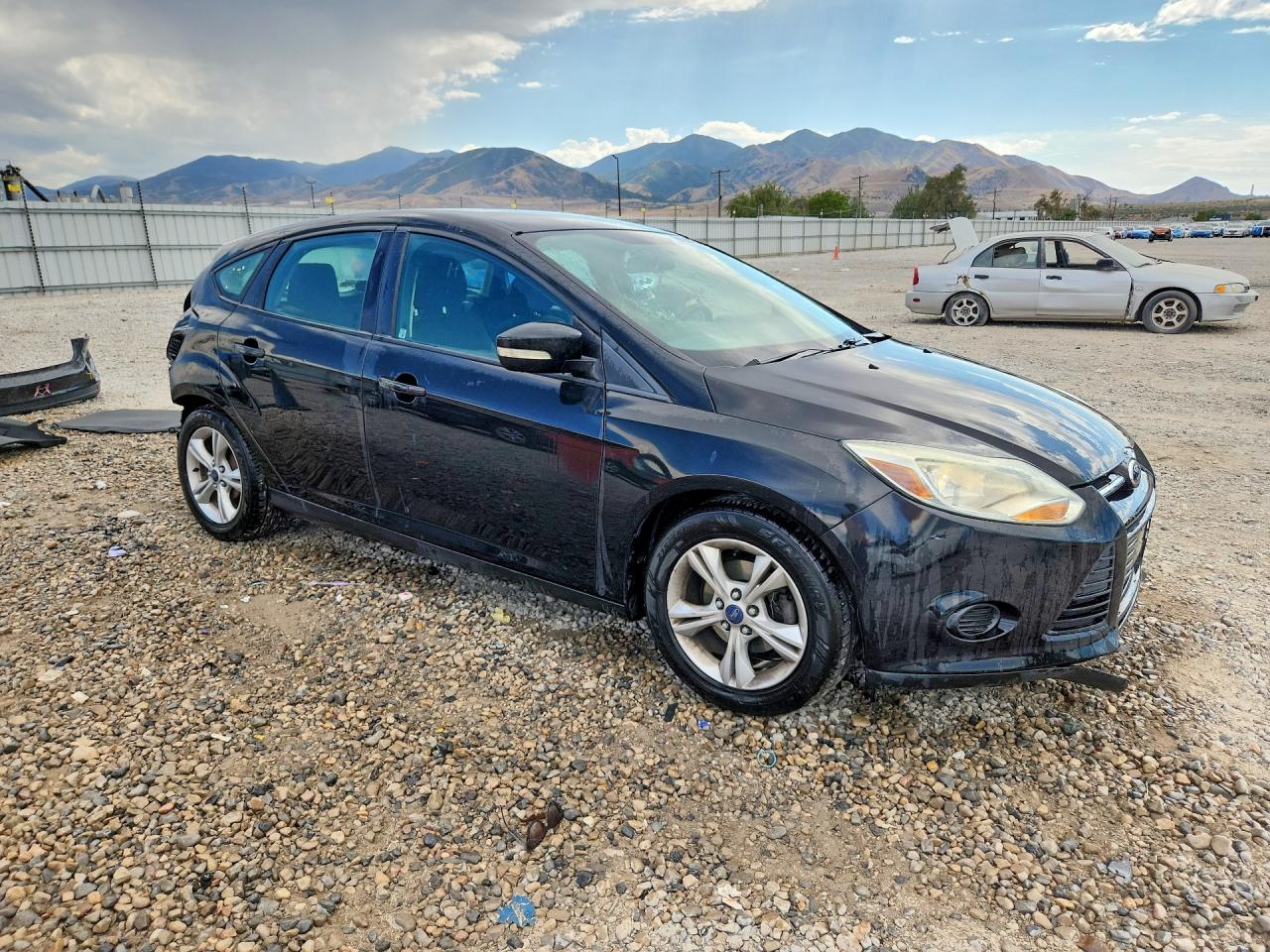 2014 Ford Focus Se Black vin: 1FADP3K29EL327599
