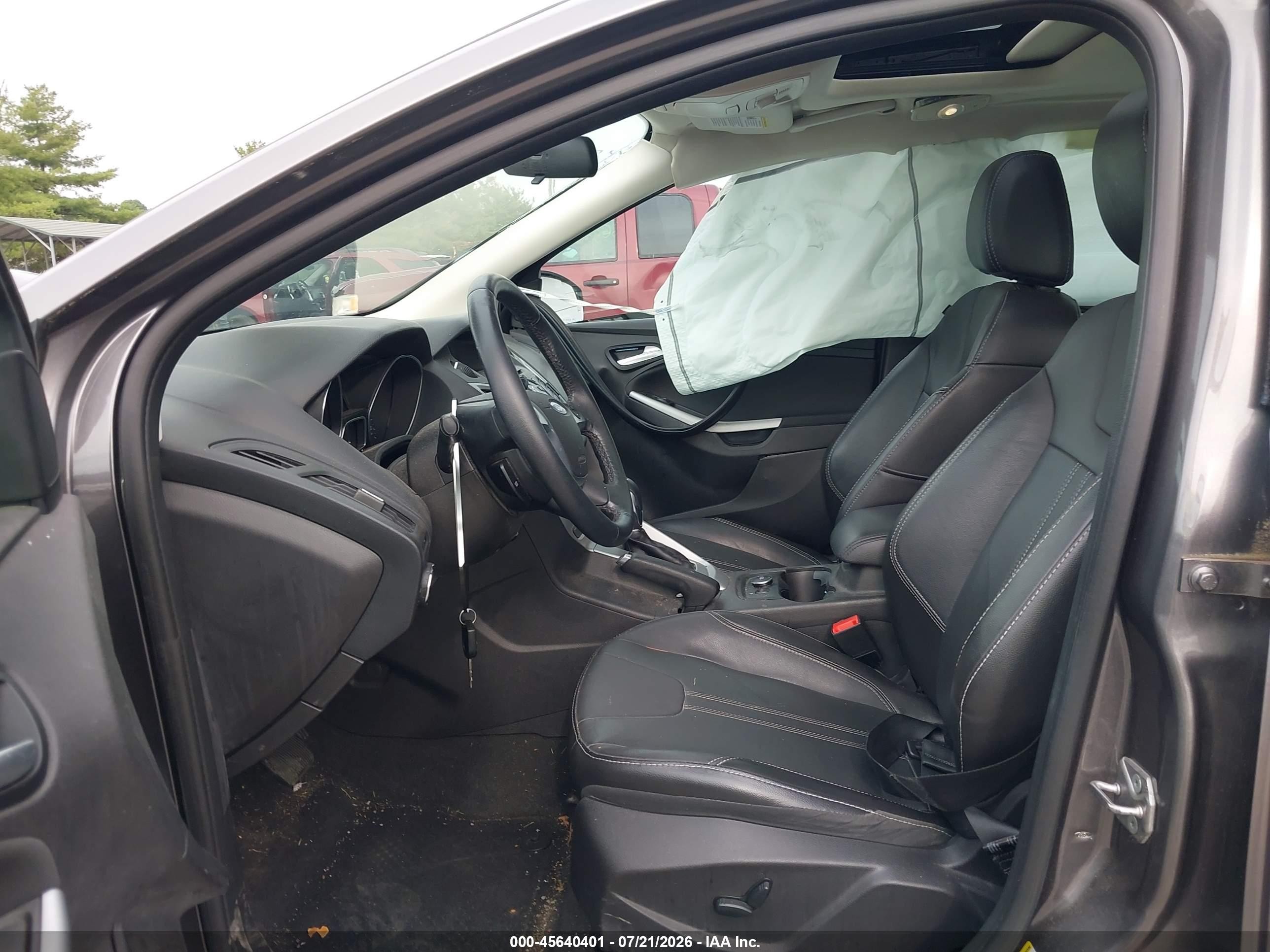 2014 Ford Focus Se Gray vin: 1FADP3K29EL342085