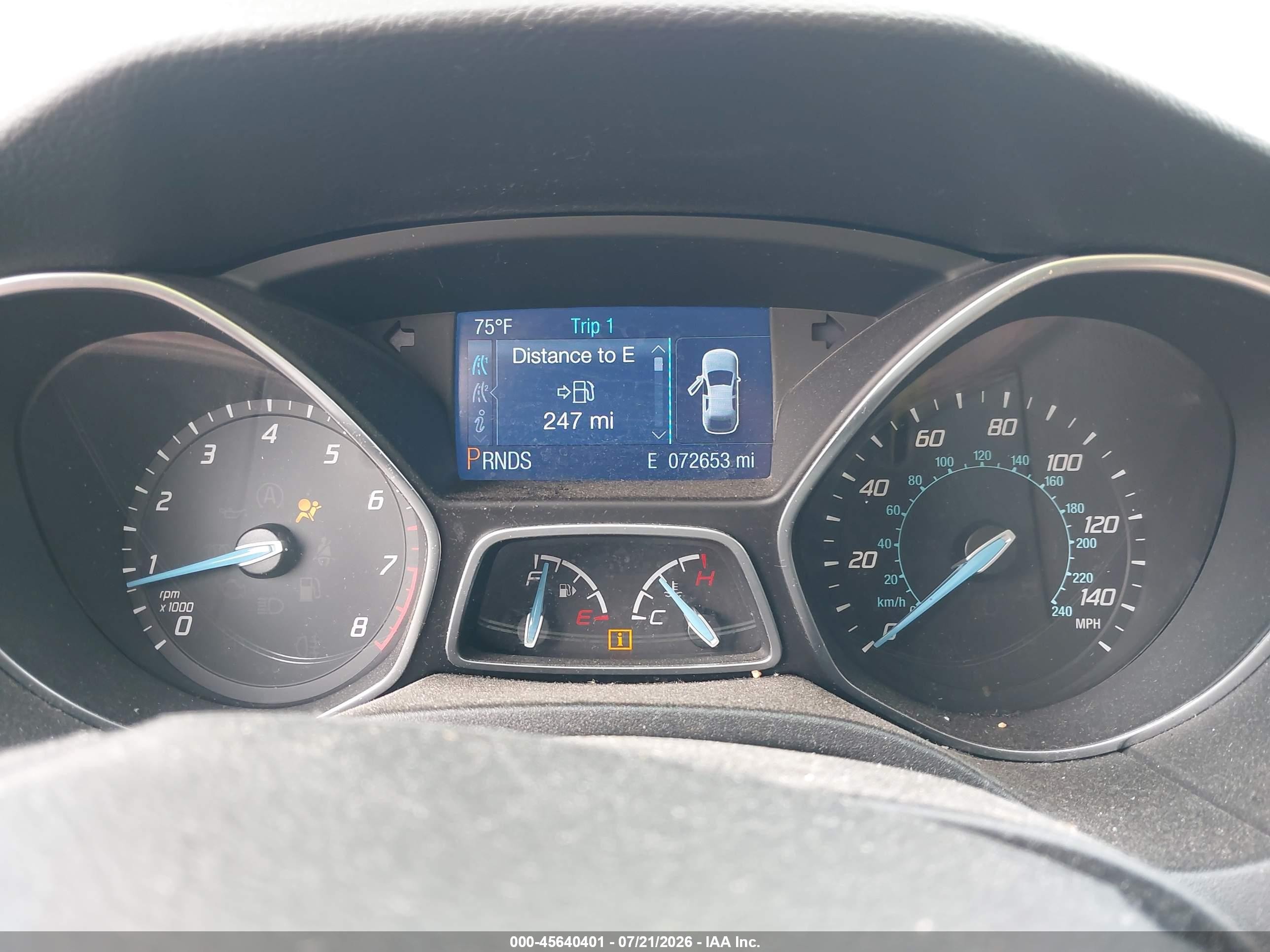 2014 Ford Focus Se Gray vin: 1FADP3K29EL342085