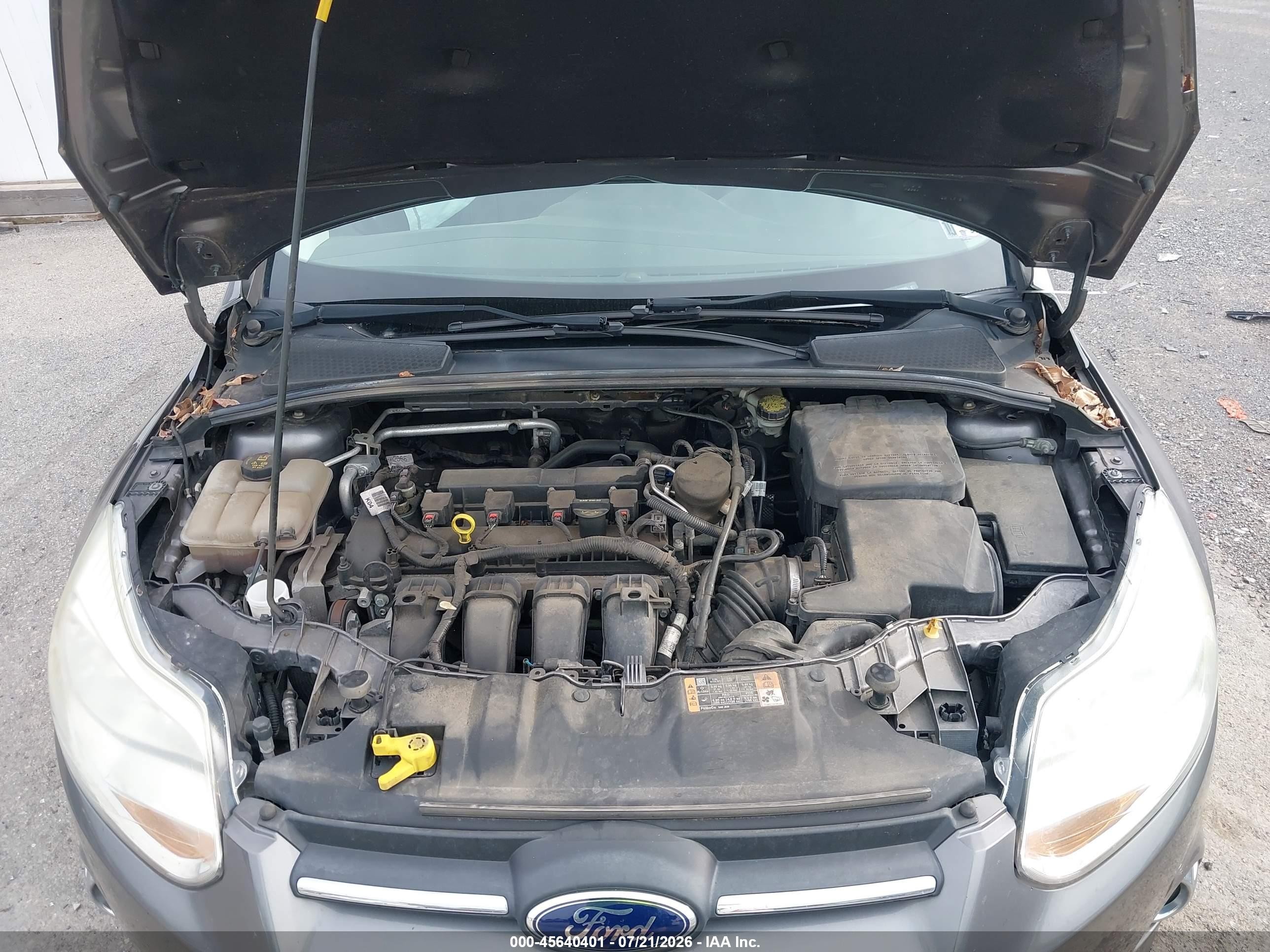2014 Ford Focus Se Gray vin: 1FADP3K29EL342085