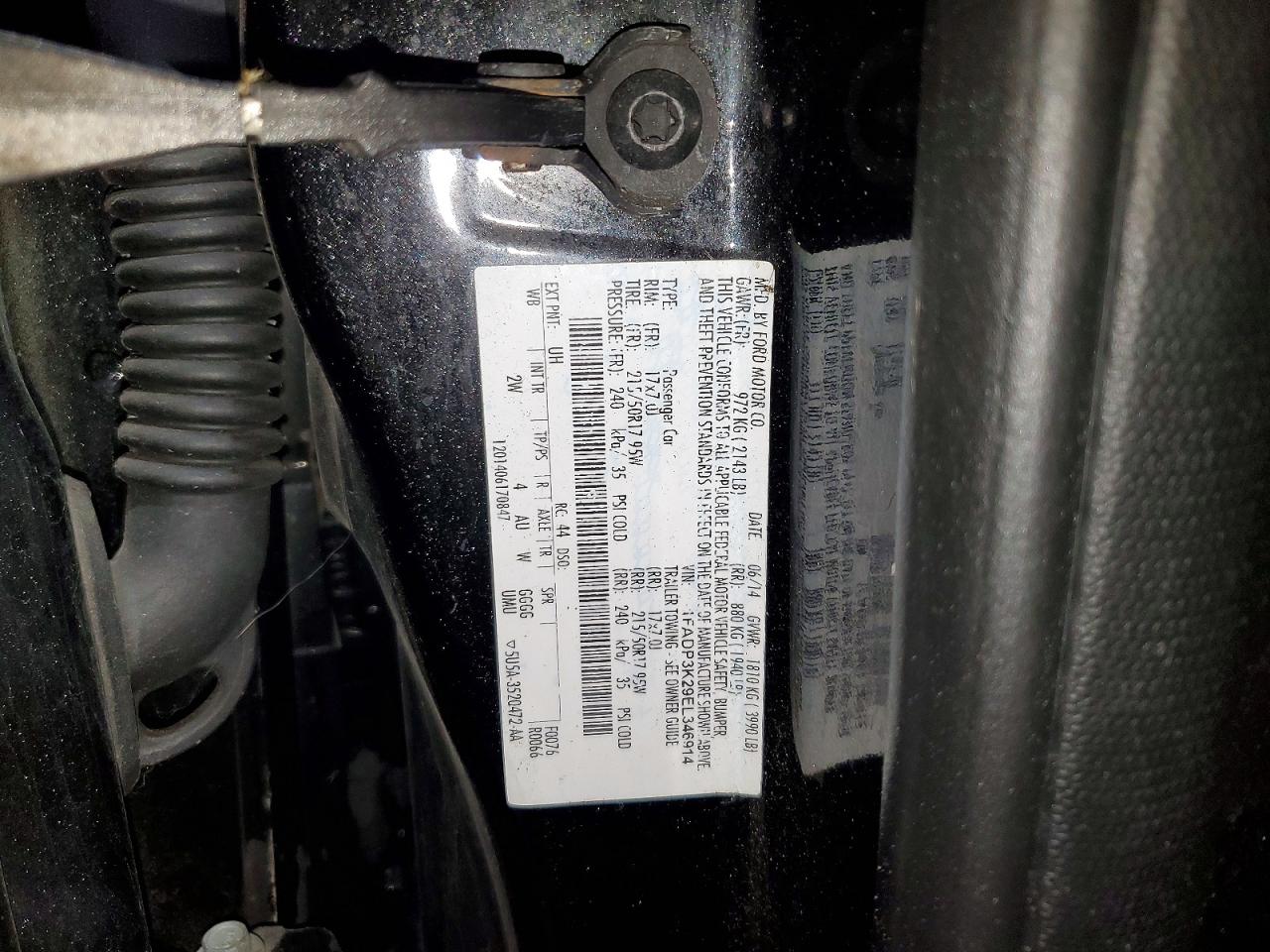 2014 Ford Focus Se Угольный vin: 1FADP3K29EL346914