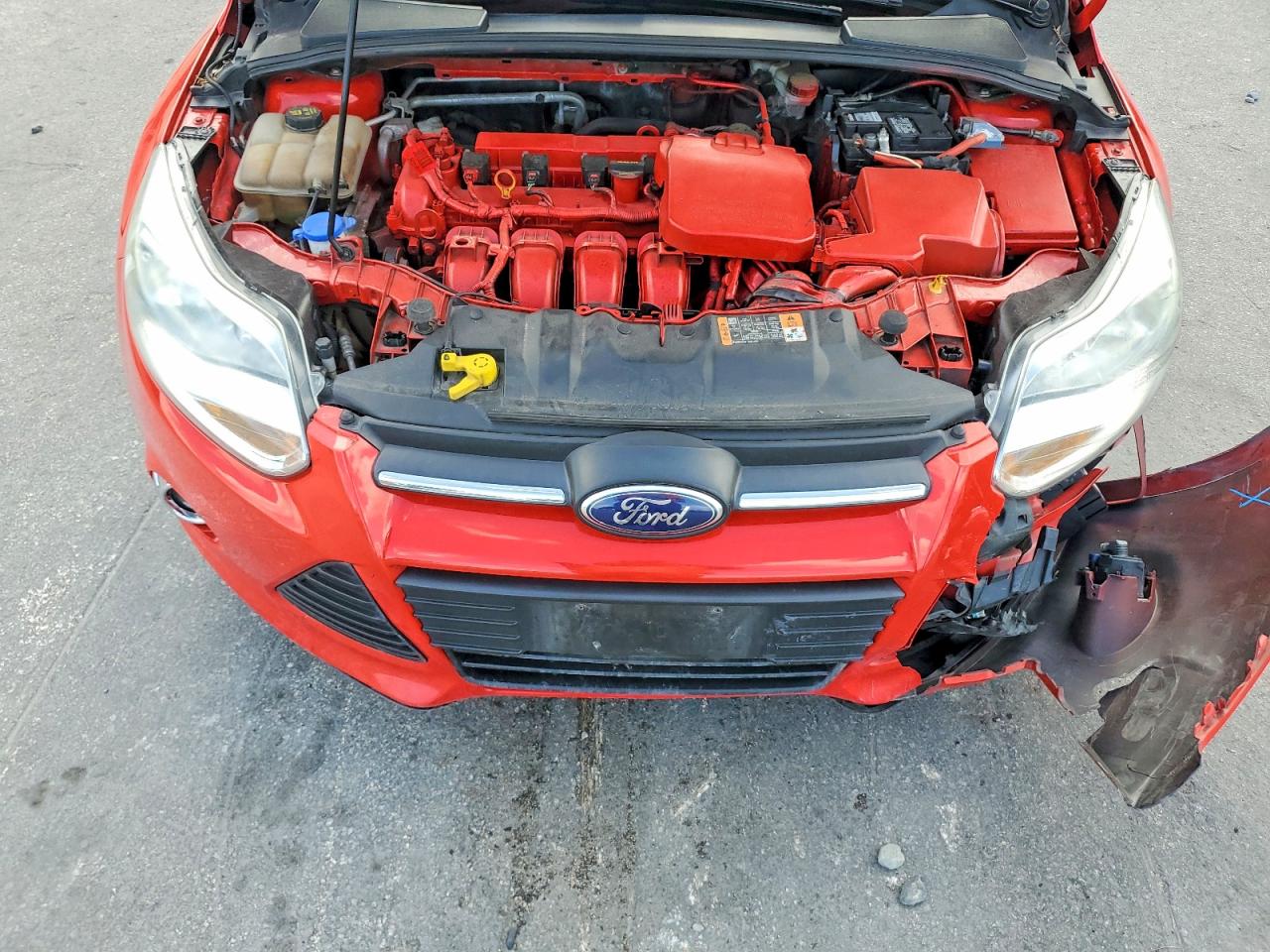2014 Ford Focus Se Red vin: 1FADP3K29EL362871