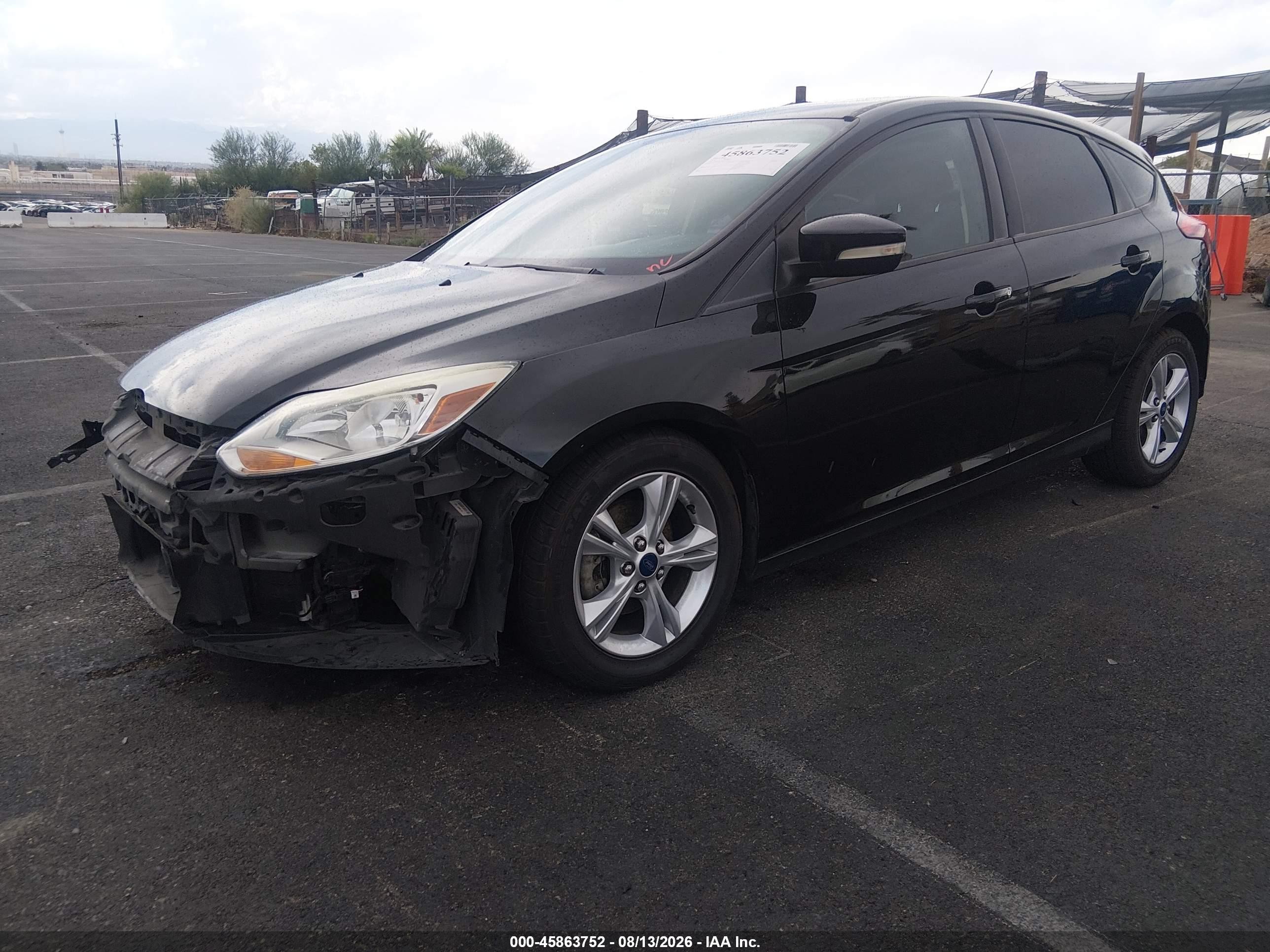 2014 Ford Focus Se Черный vin: 1FADP3K29EL374745