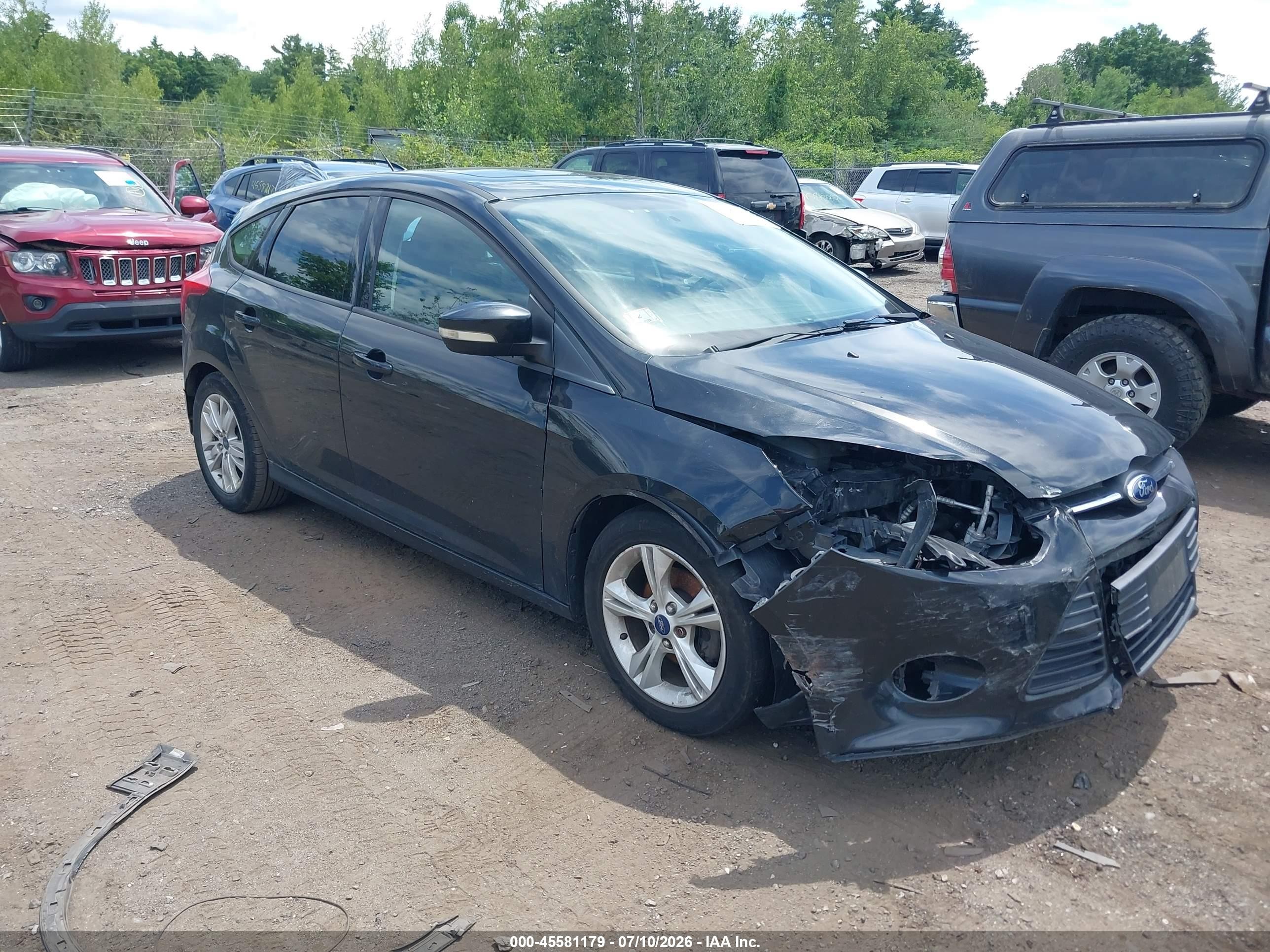 2014 Ford Focus Se Black vin: 1FADP3K29EL415598
