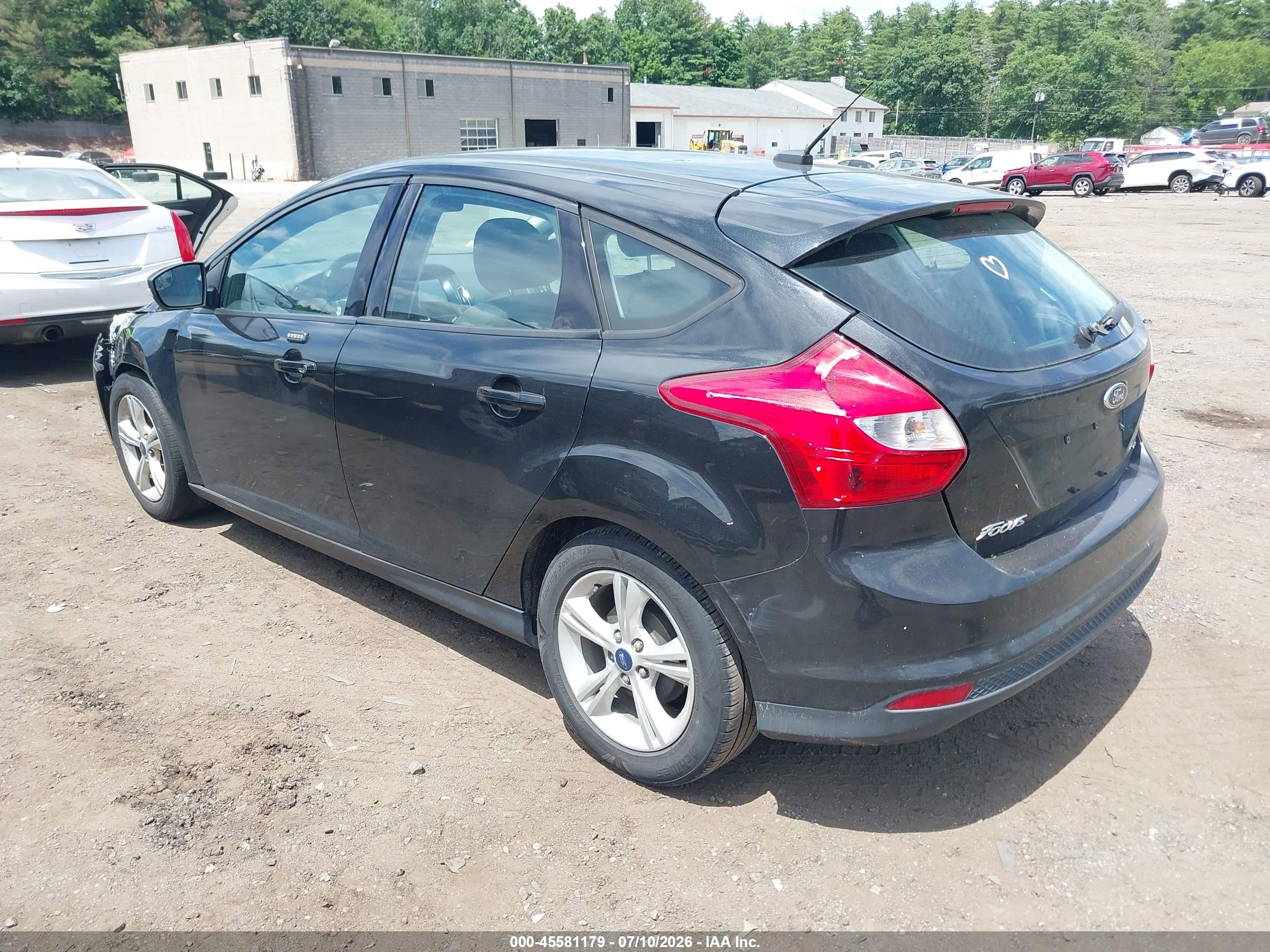 2014 Ford Focus Se Black vin: 1FADP3K29EL415598