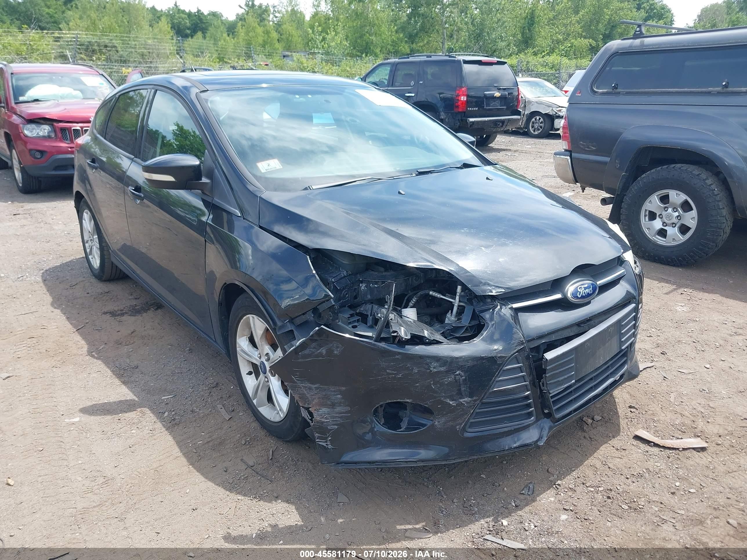 2014 Ford Focus Se Black vin: 1FADP3K29EL415598