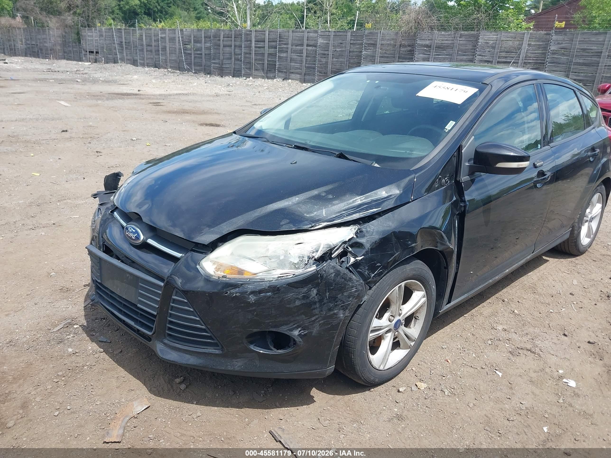 2014 Ford Focus Se Black vin: 1FADP3K29EL415598