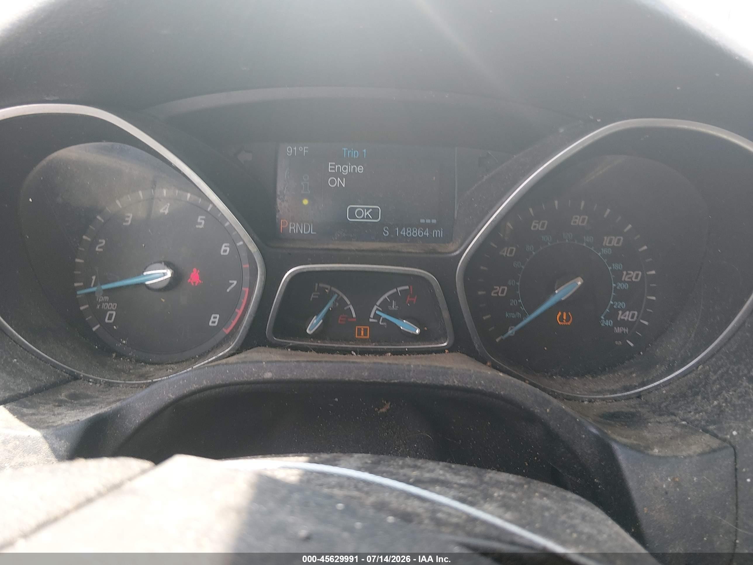 2014 Ford Focus Se White vin: 1FADP3K29EL460864