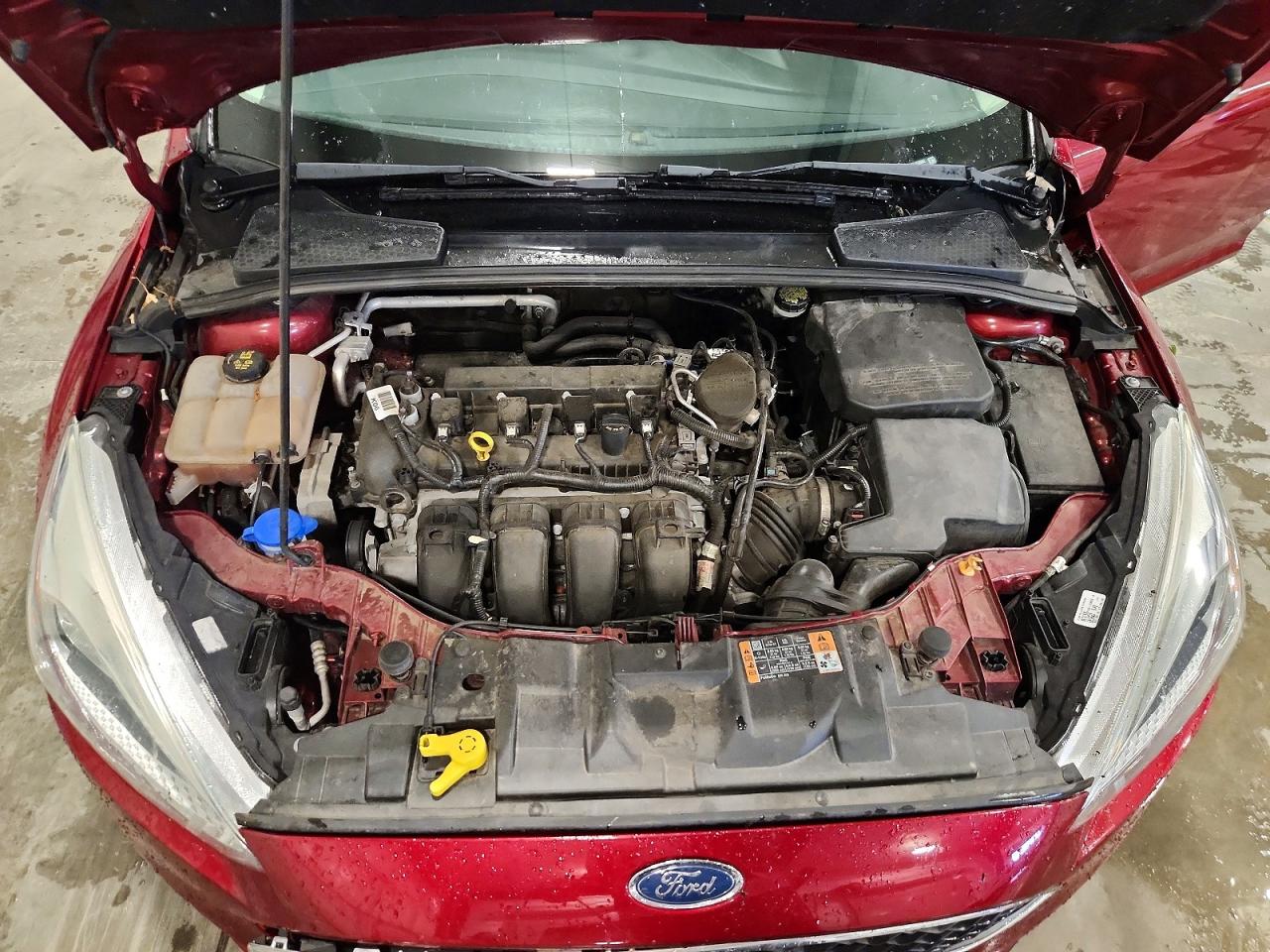 2015 Ford Focus Se Maroon vin: 1FADP3K29FL232882