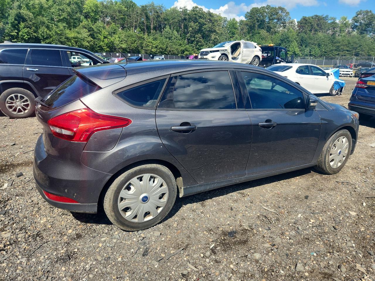 2015 Ford Focus Se Gray vin: 1FADP3K29FL338264