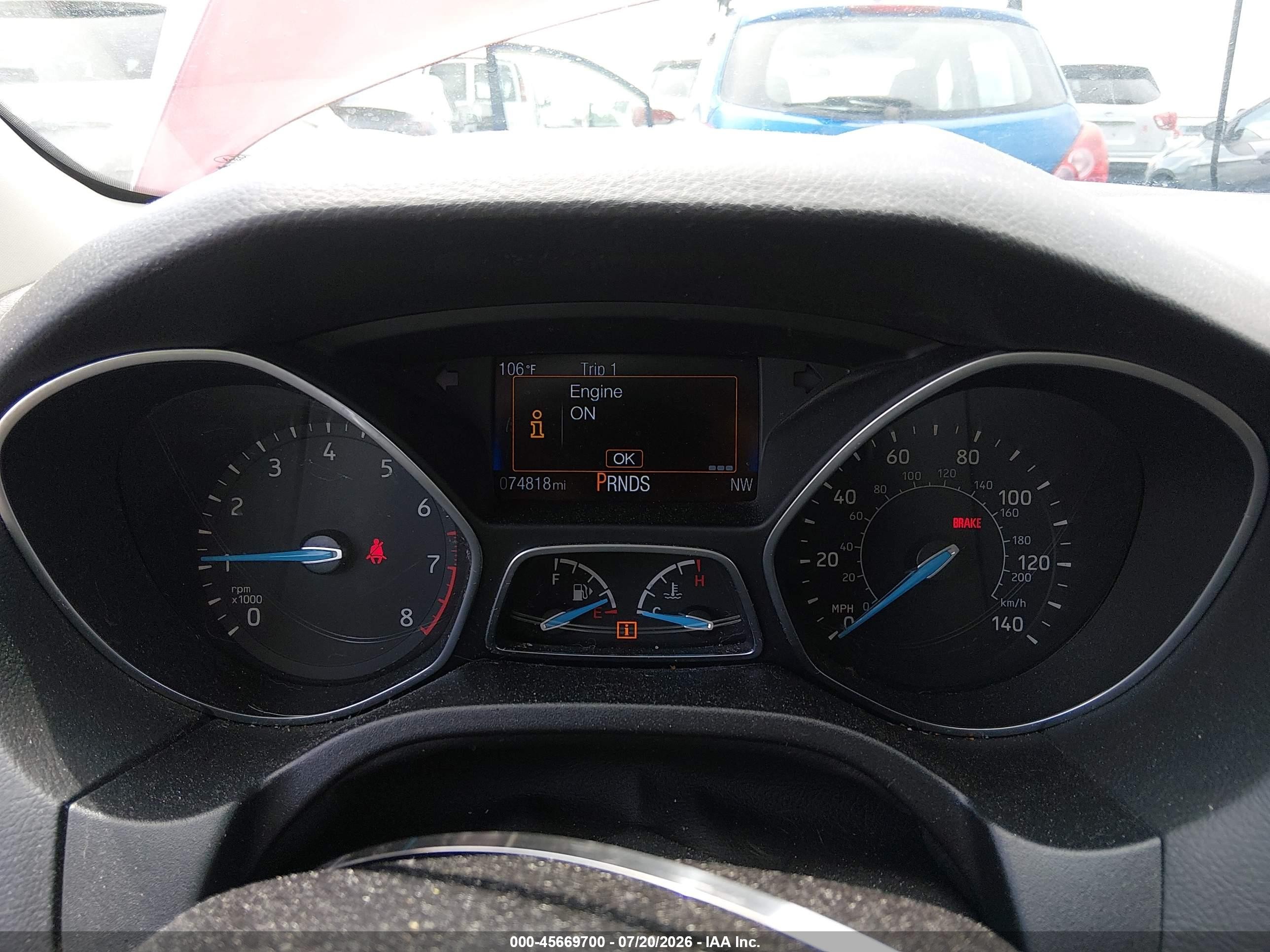 2015 Ford Focus Se Red vin: 1FADP3K29FL385780