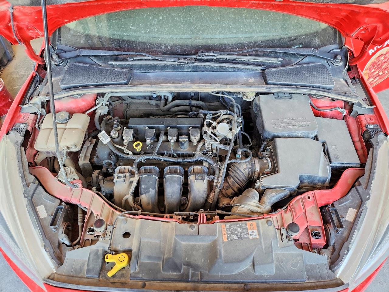 2016 Ford Focus Se Red vin: 1FADP3K29GL358161