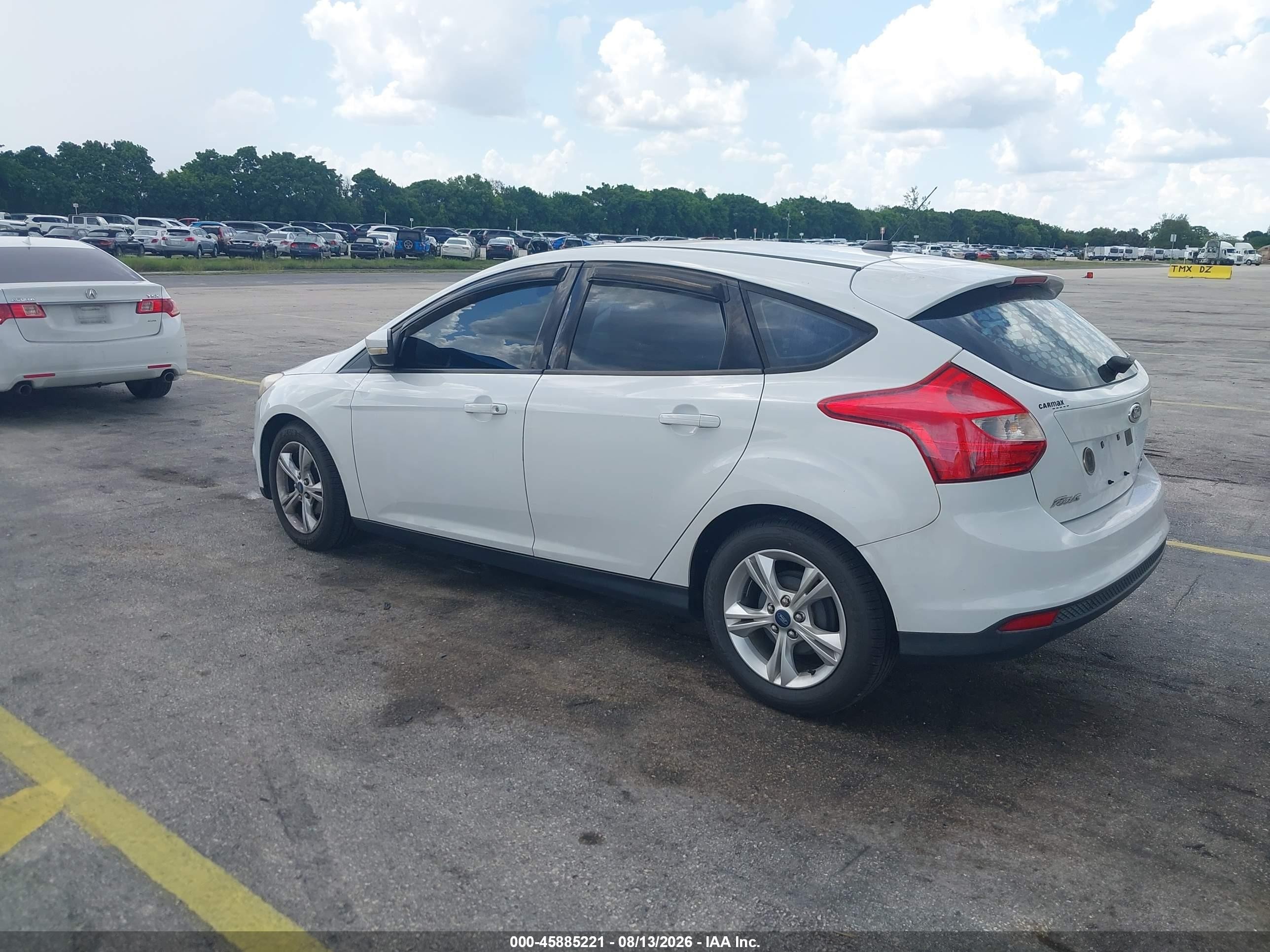 2013 Ford Focus Se White vin: 1FADP3K2XDL111856