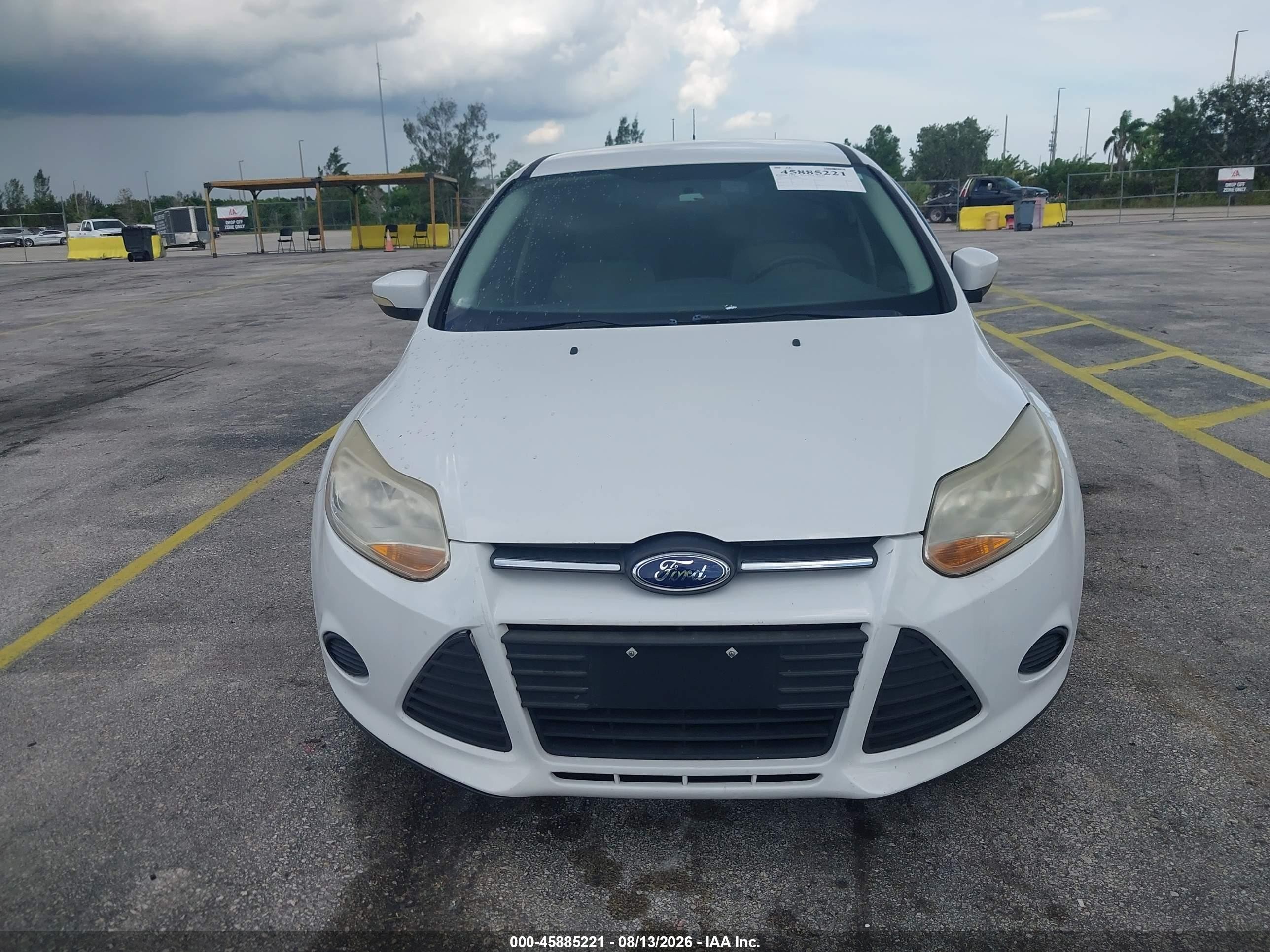 2013 Ford Focus Se White vin: 1FADP3K2XDL111856