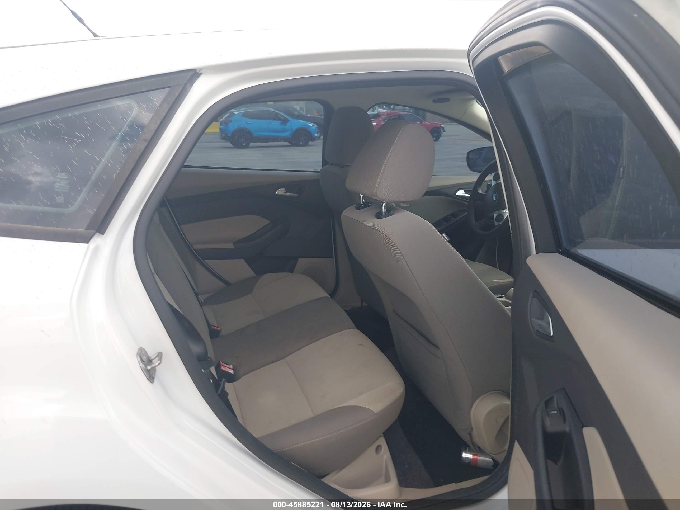 2013 Ford Focus Se White vin: 1FADP3K2XDL111856