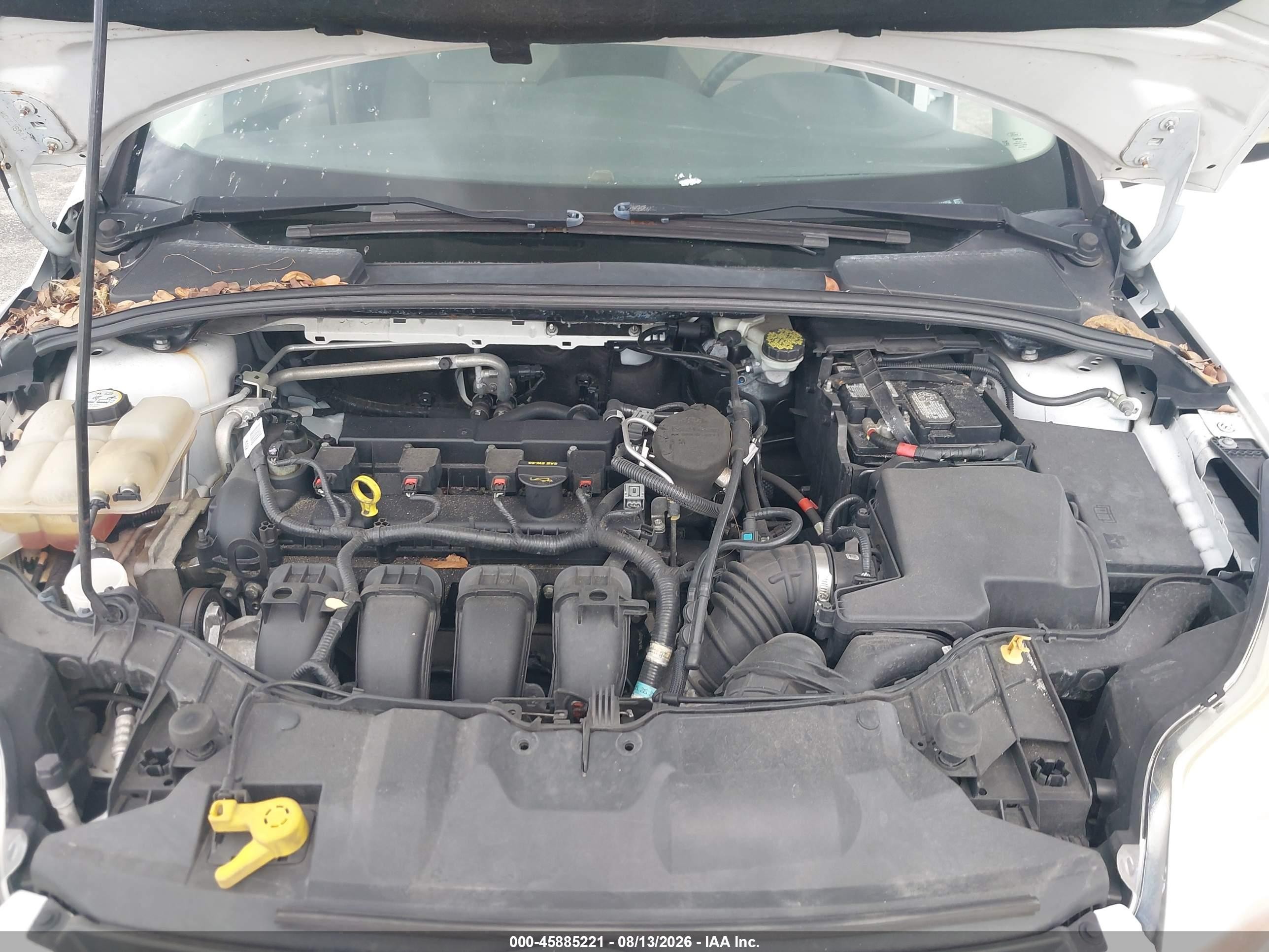 2013 Ford Focus Se White vin: 1FADP3K2XDL111856