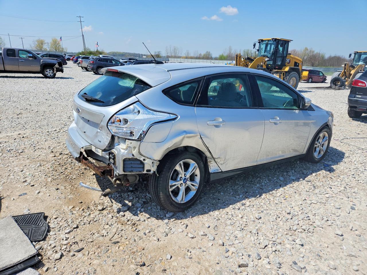 2013 Ford Focus Se Silver vin: 1FADP3K2XDL148504