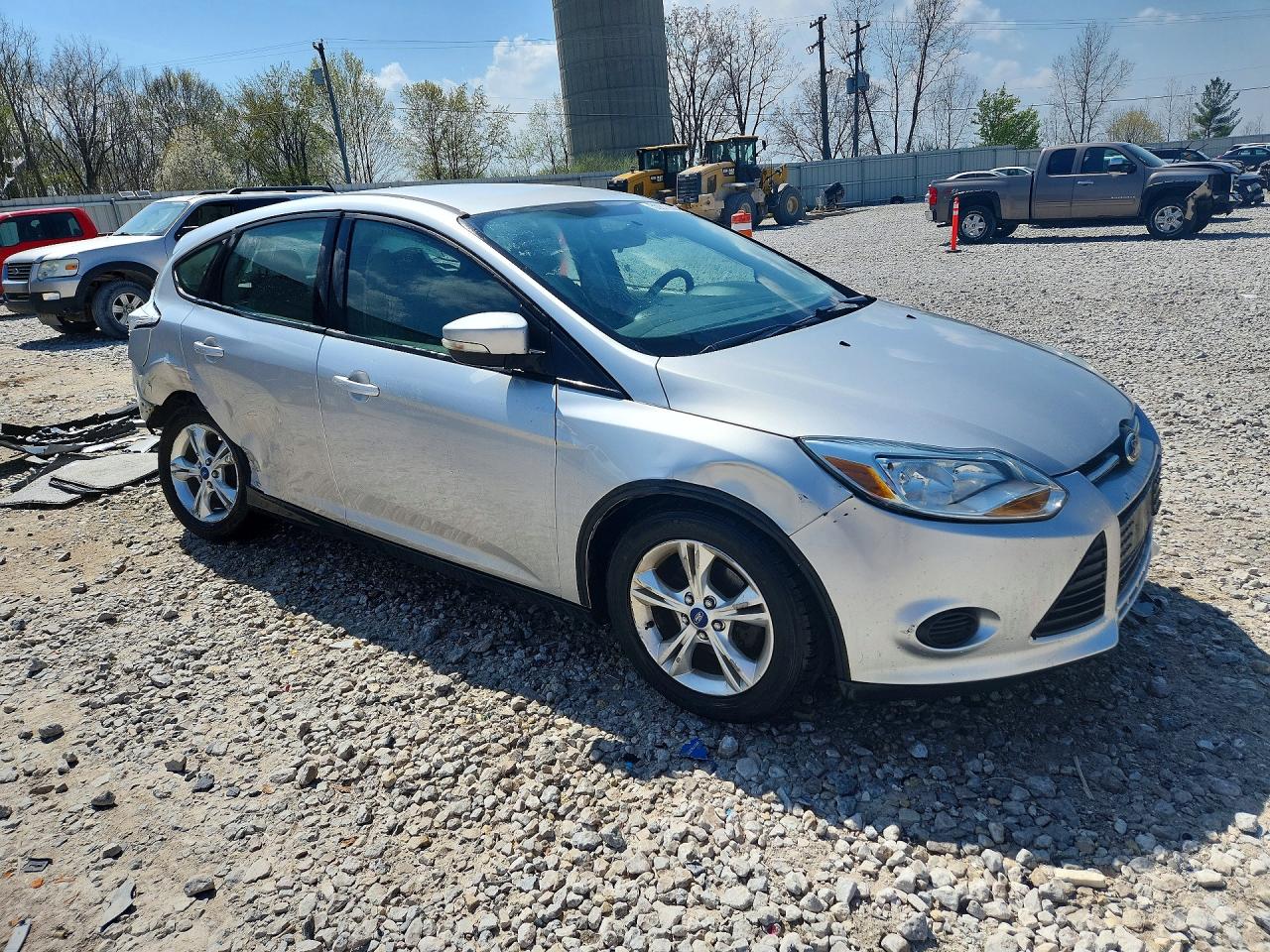 2013 Ford Focus Se Silver vin: 1FADP3K2XDL148504