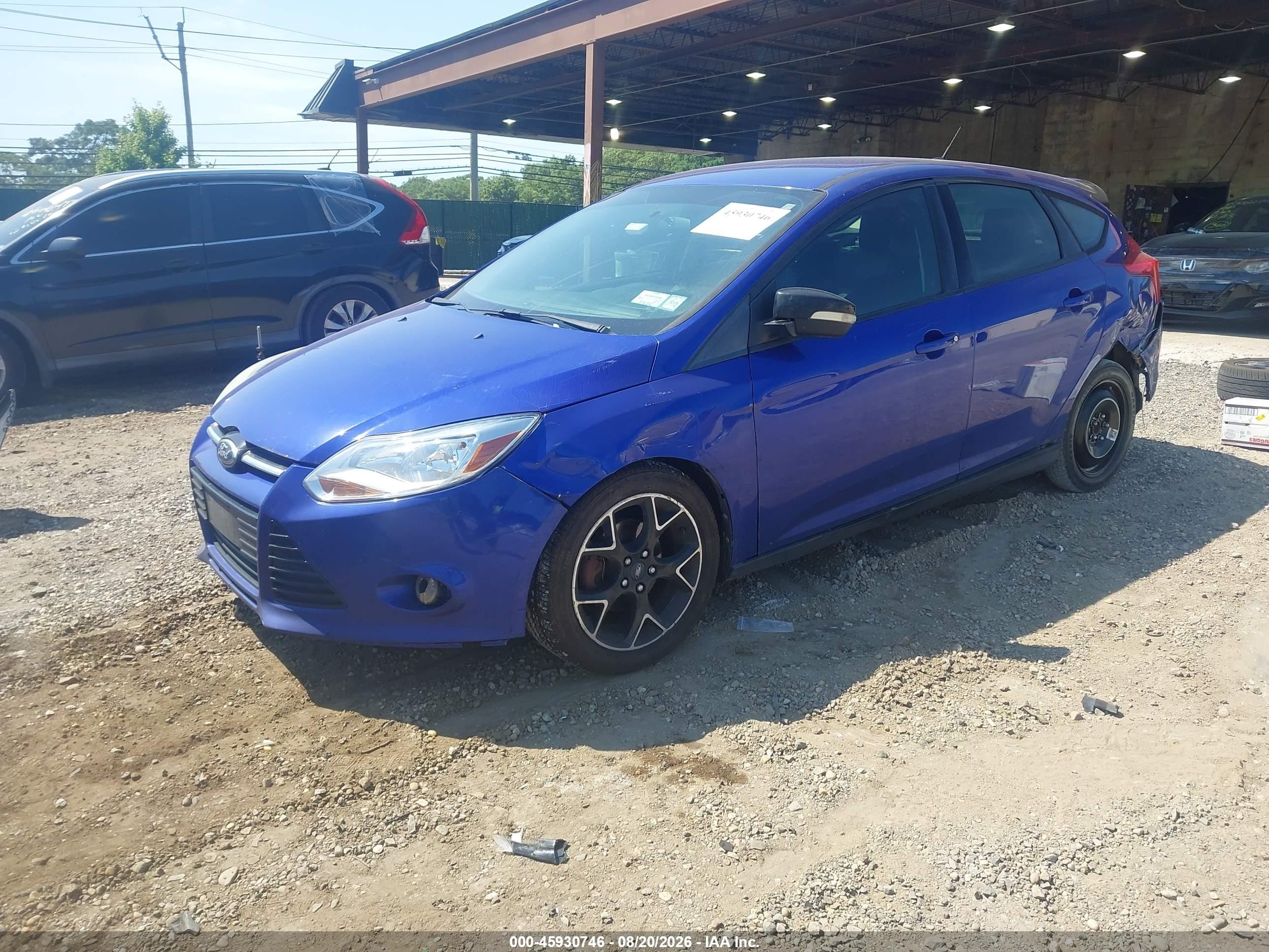 2013 Ford Focus Se Blue vin: 1FADP3K2XDL166842