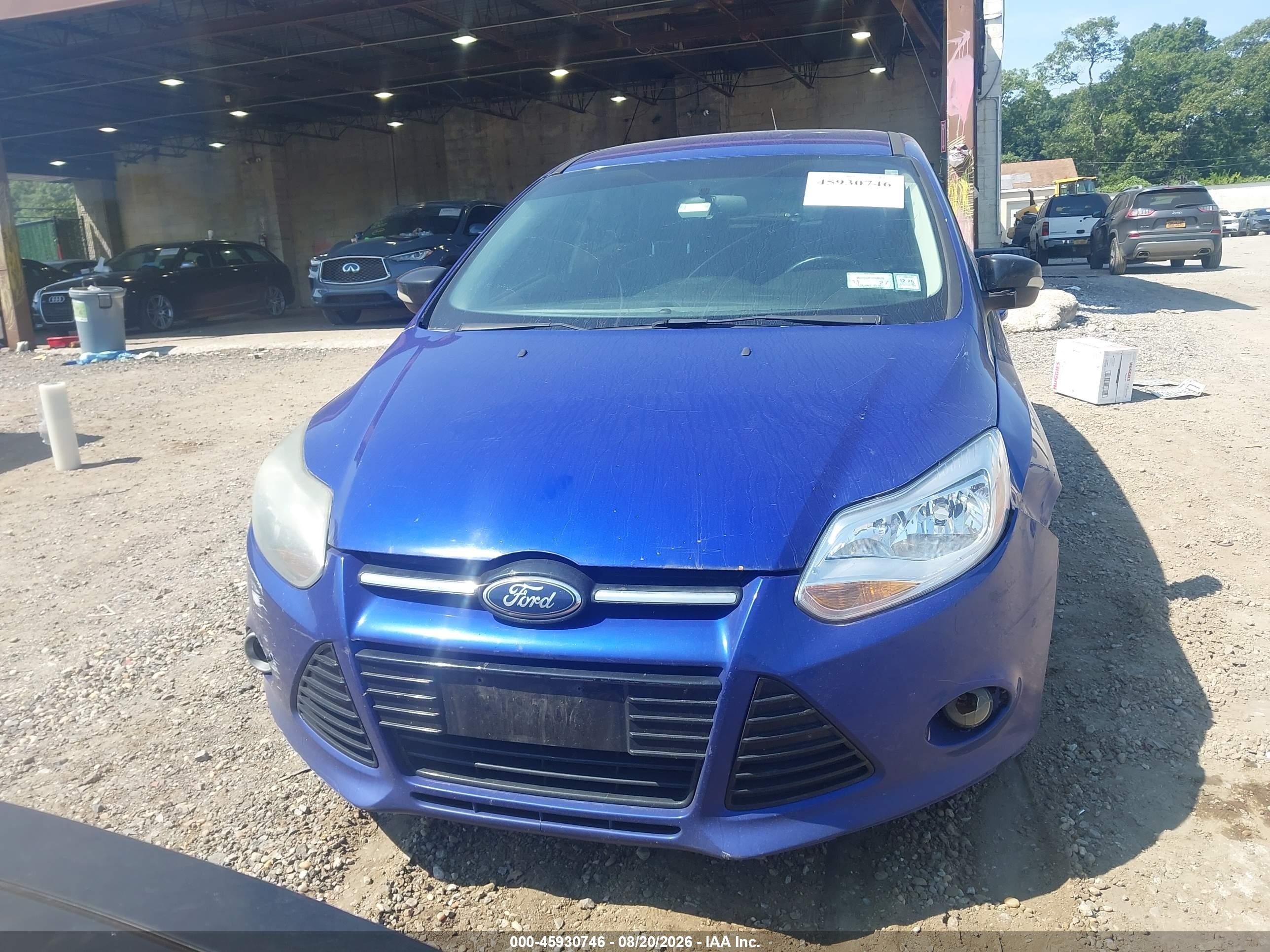 2013 Ford Focus Se Blue vin: 1FADP3K2XDL166842