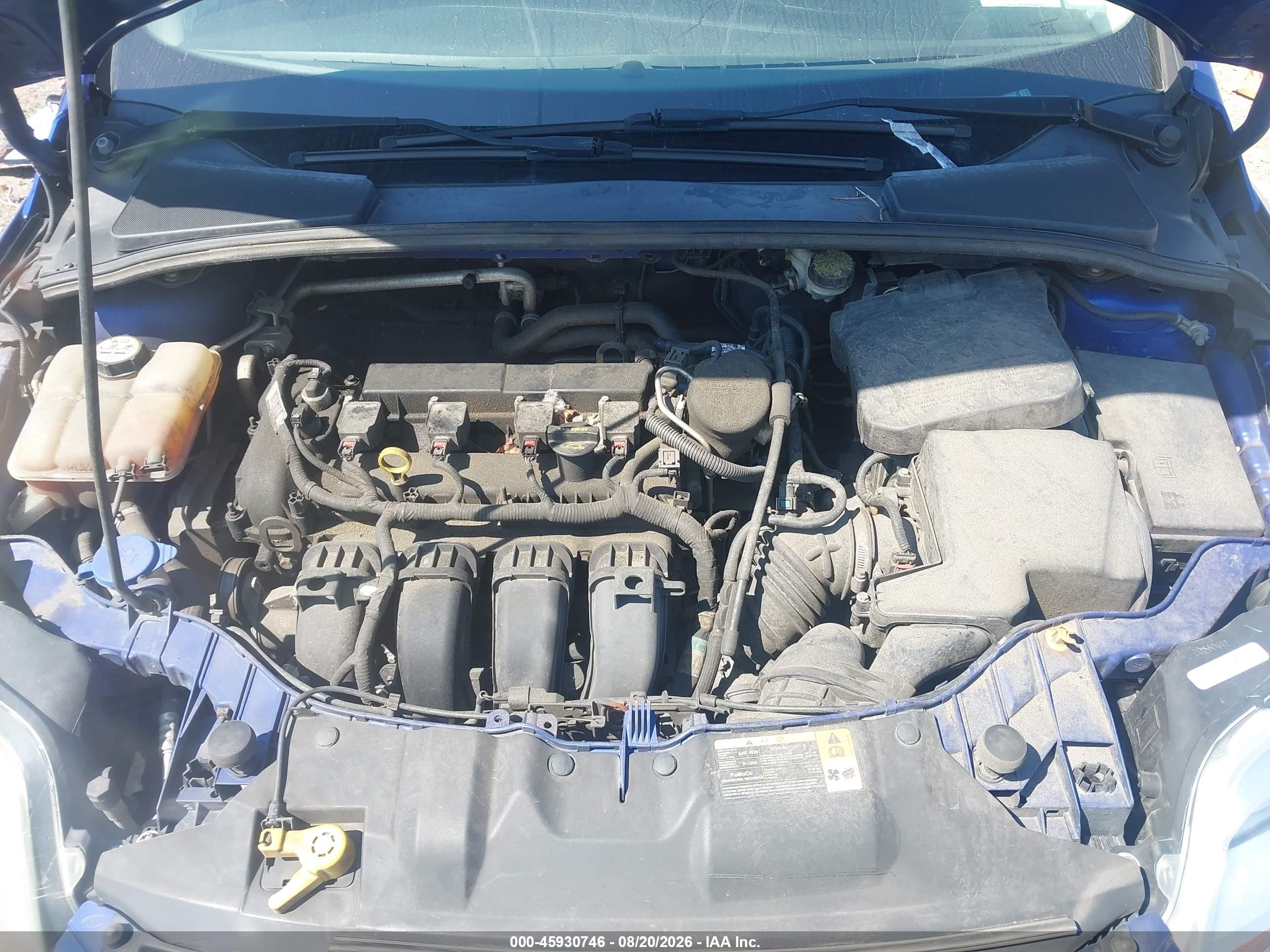 2013 Ford Focus Se Blue vin: 1FADP3K2XDL166842