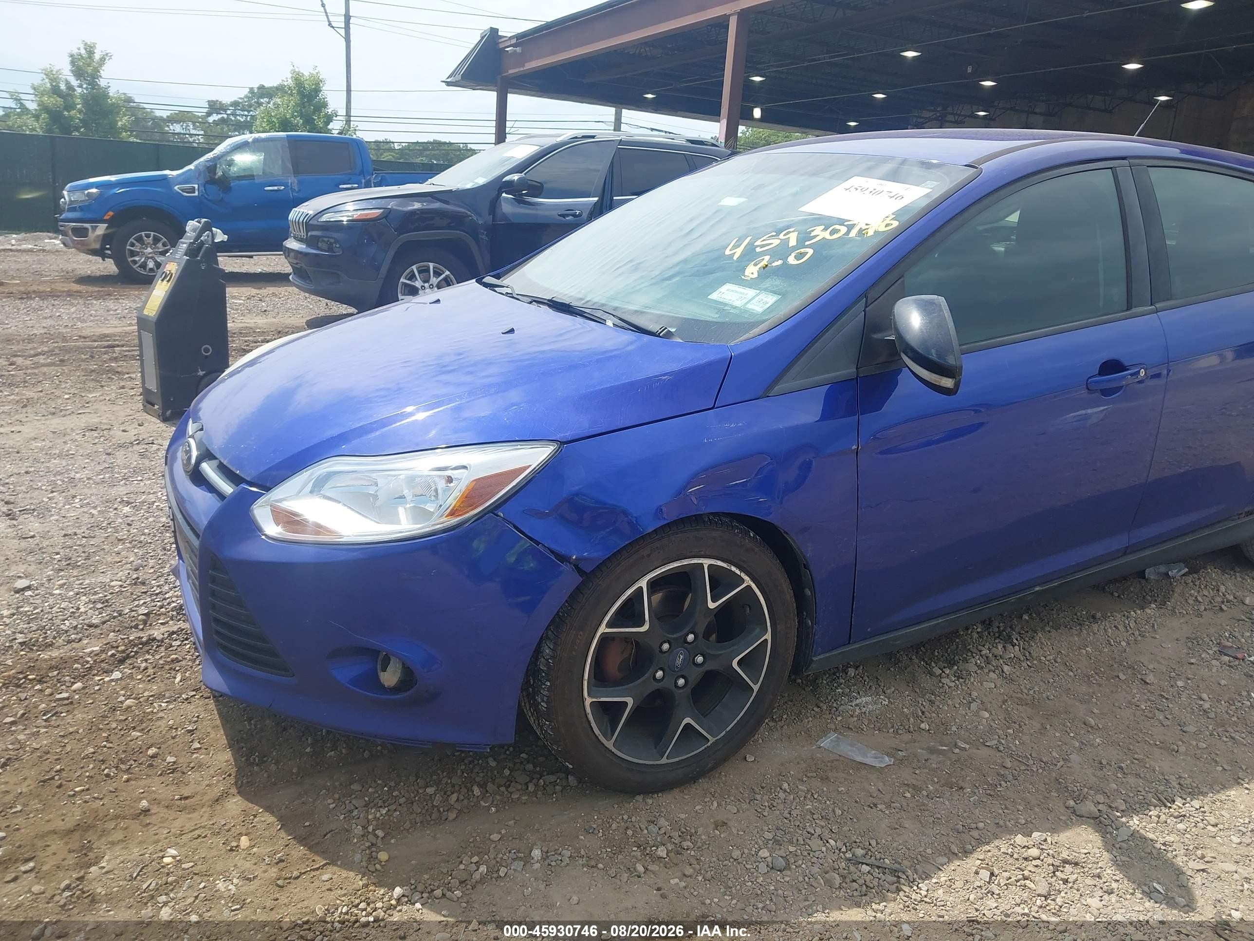 2013 Ford Focus Se Blue vin: 1FADP3K2XDL166842