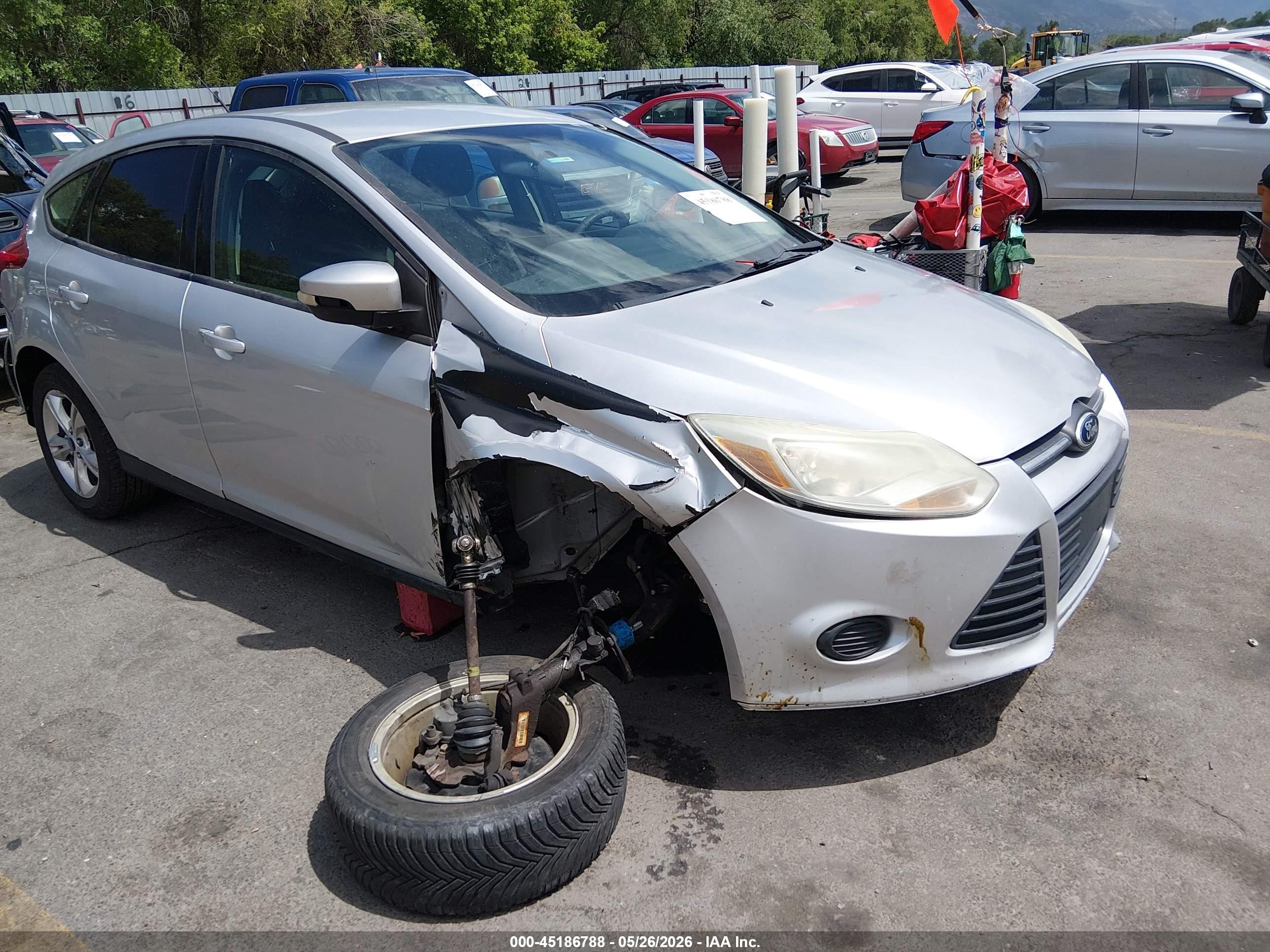 2013 Ford Focus Se Silver vin: 1FADP3K2XDL273051