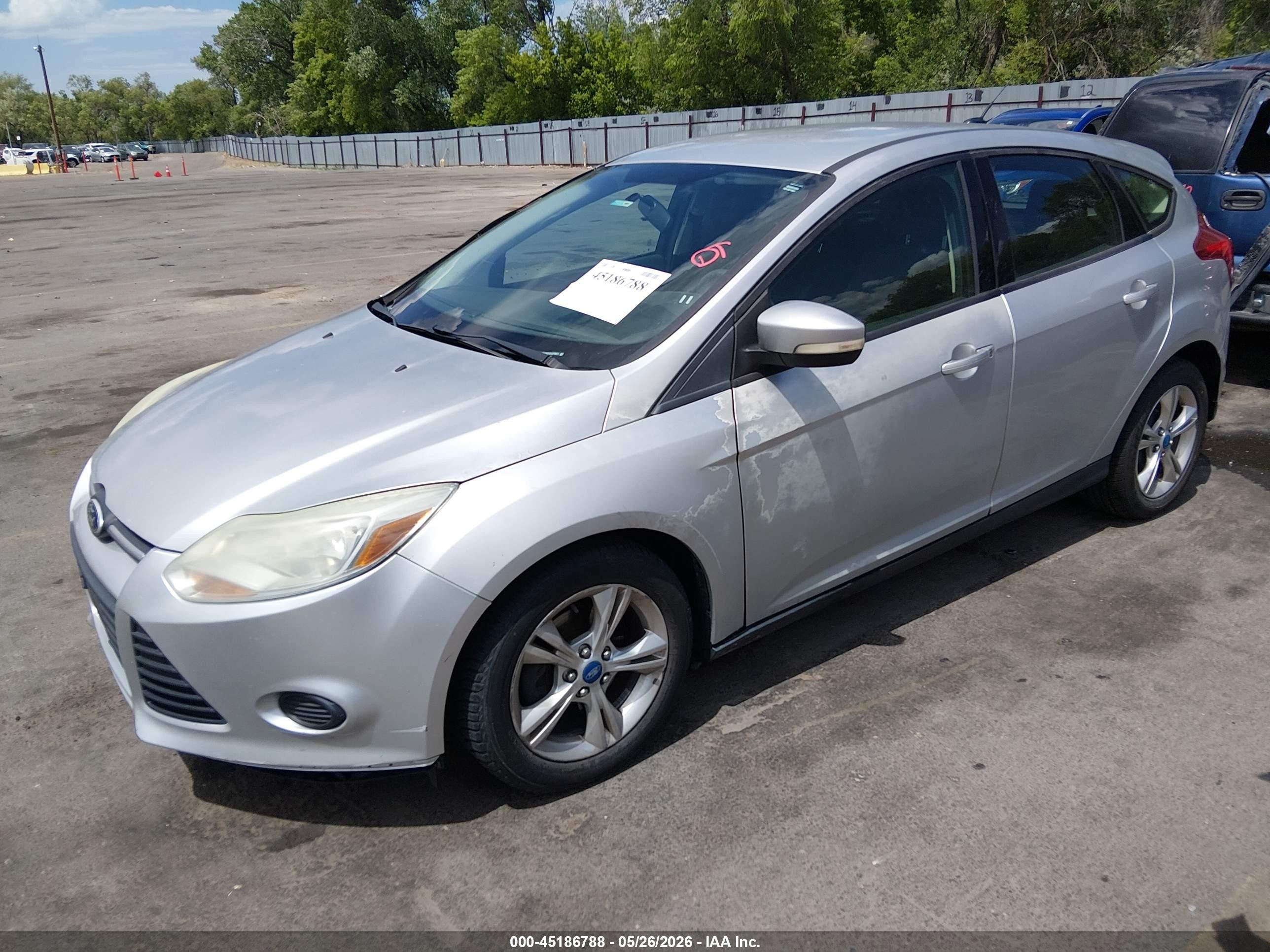 2013 Ford Focus Se Silver vin: 1FADP3K2XDL273051