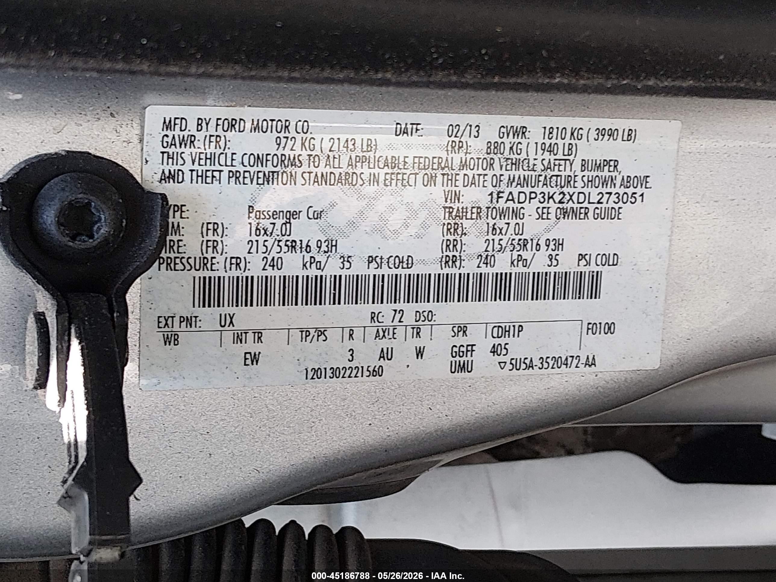 2013 Ford Focus Se Silver vin: 1FADP3K2XDL273051