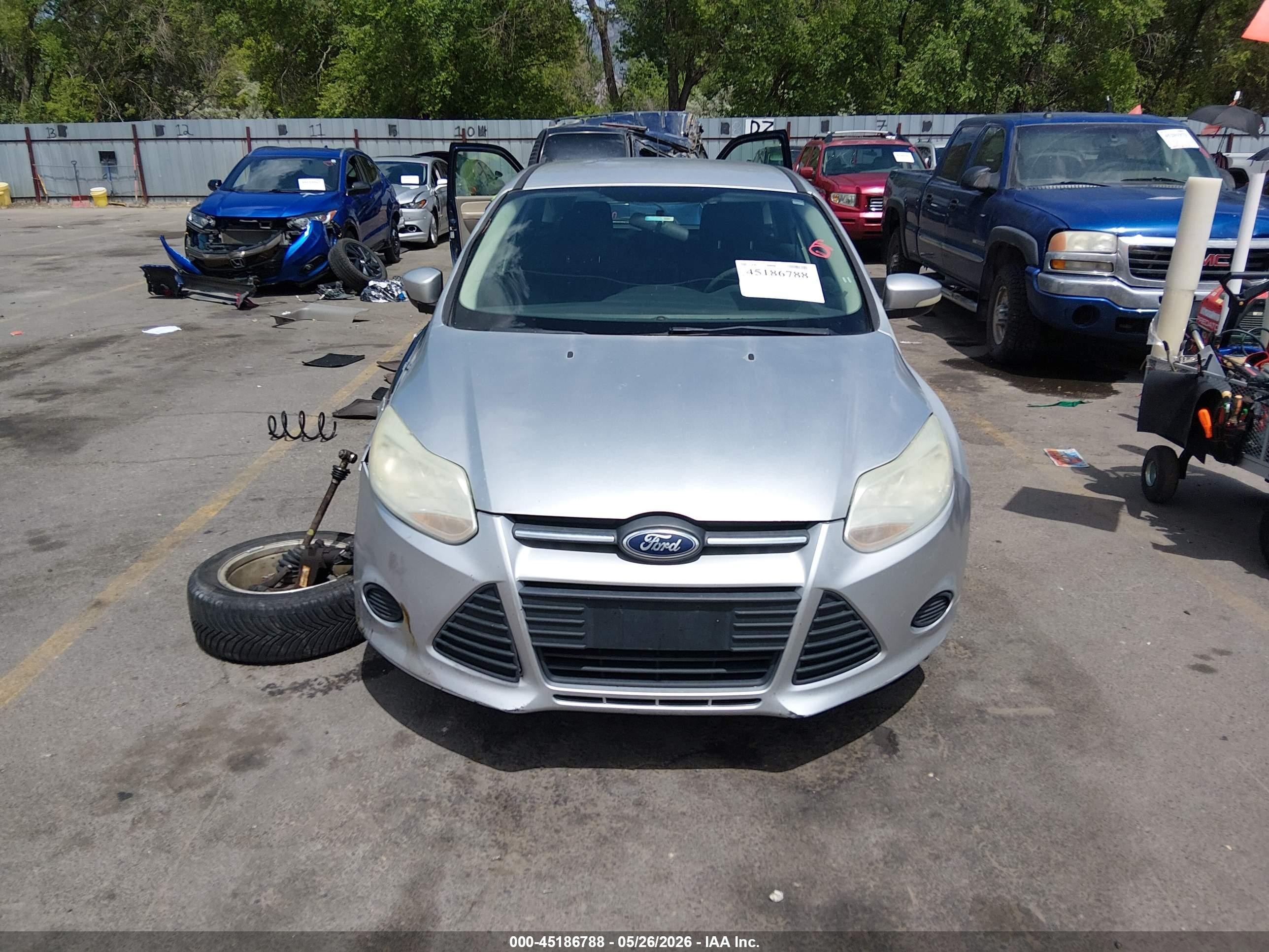 2013 Ford Focus Se Silver vin: 1FADP3K2XDL273051