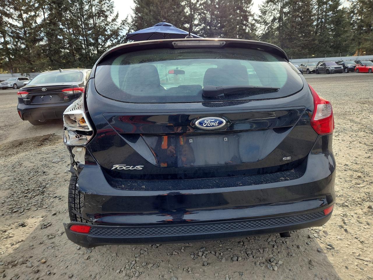 2013 Ford Focus Se Black vin: 1FADP3K2XDL290674