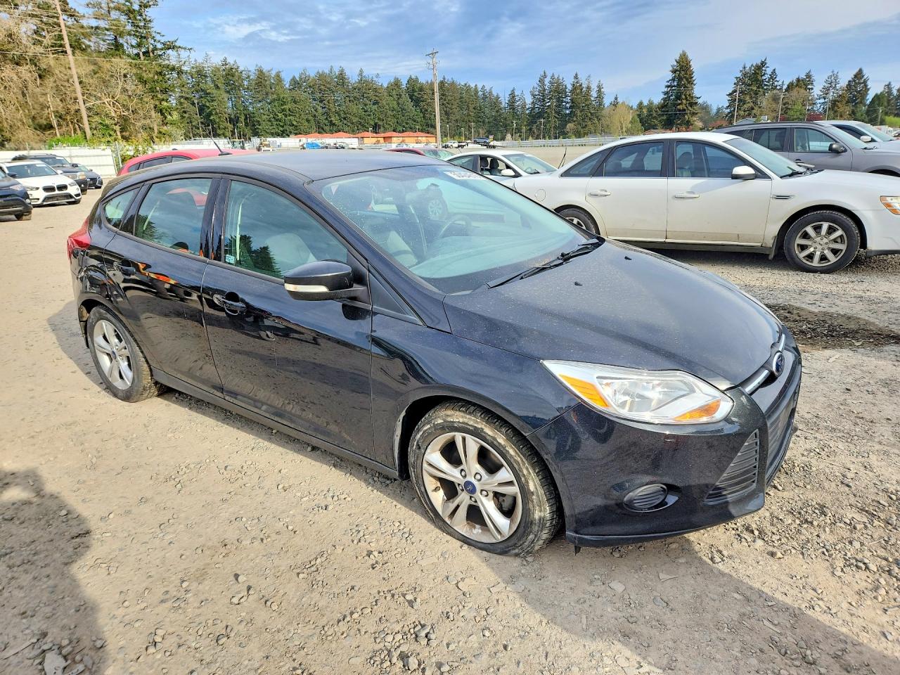 2013 Ford Focus Se Black vin: 1FADP3K2XDL290674