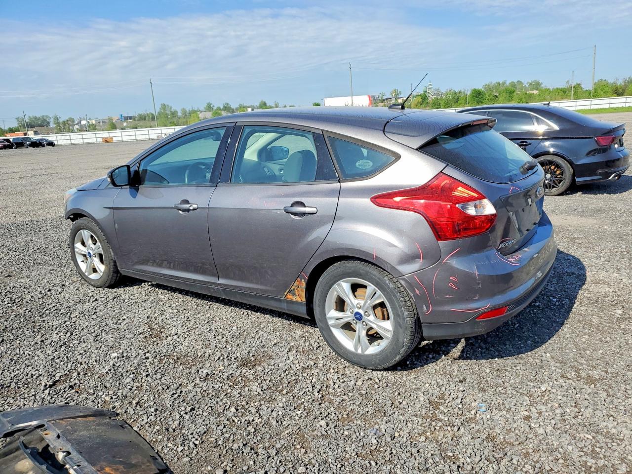 2013 Ford Focus Se Gray vin: 1FADP3K2XDL298659