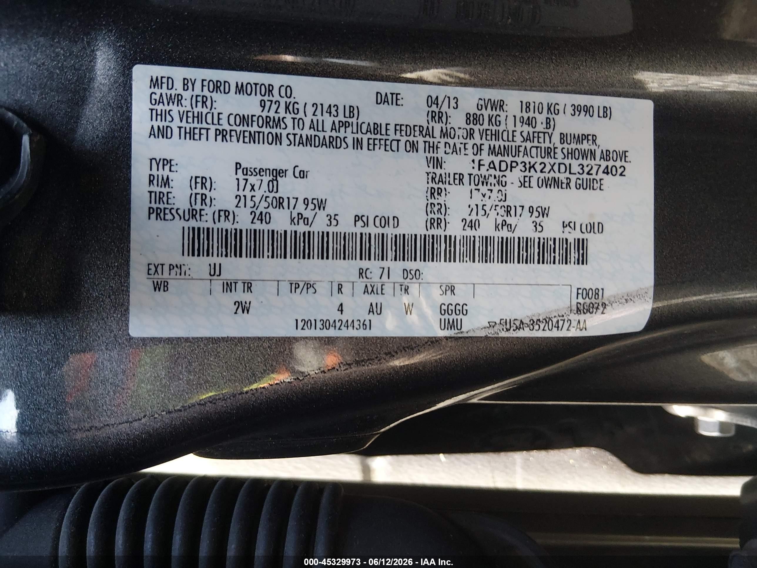 2013 Ford Focus Se Gray vin: 1FADP3K2XDL327402