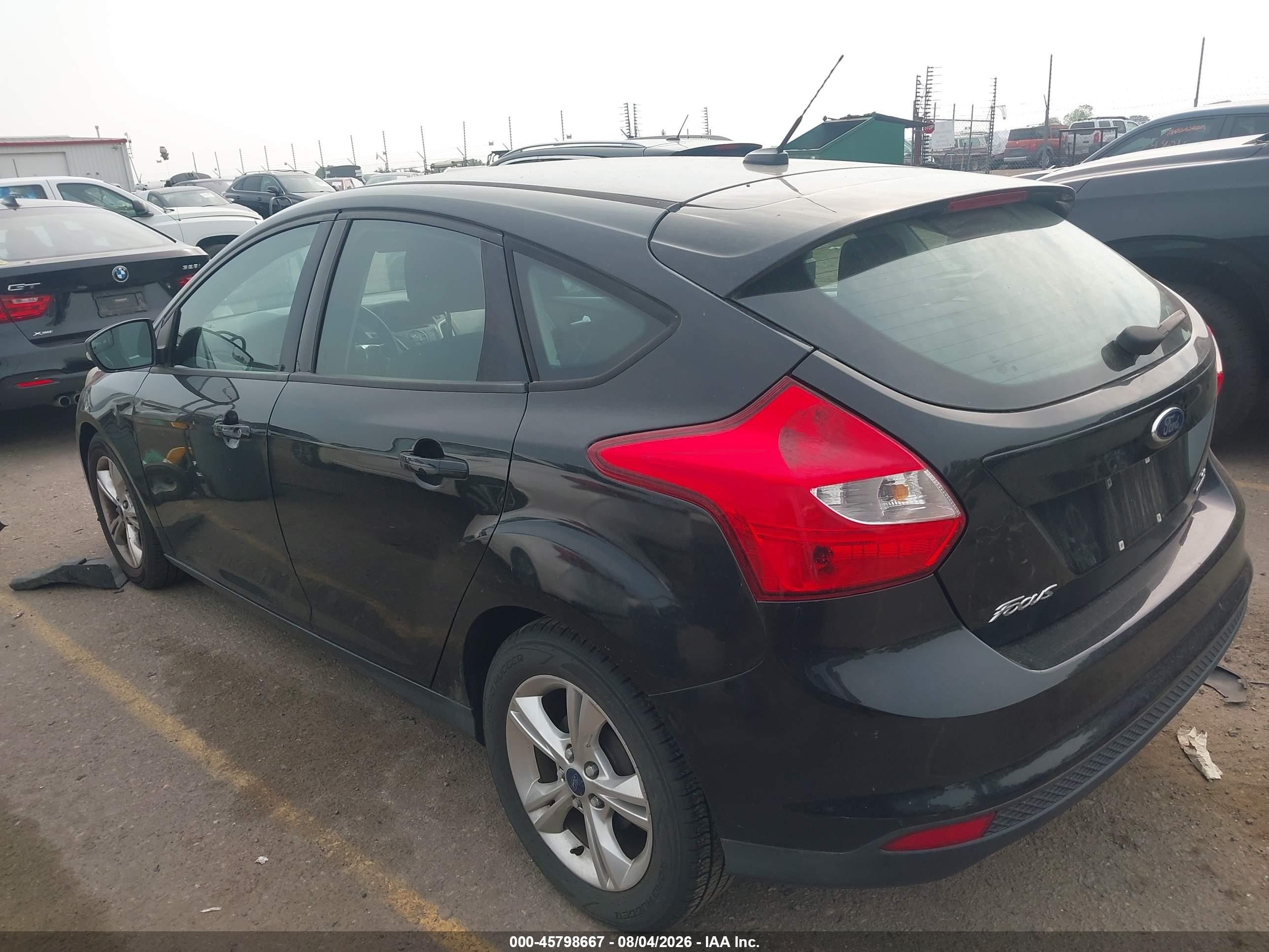 2013 Ford Focus Se Black vin: 1FADP3K2XDL338870