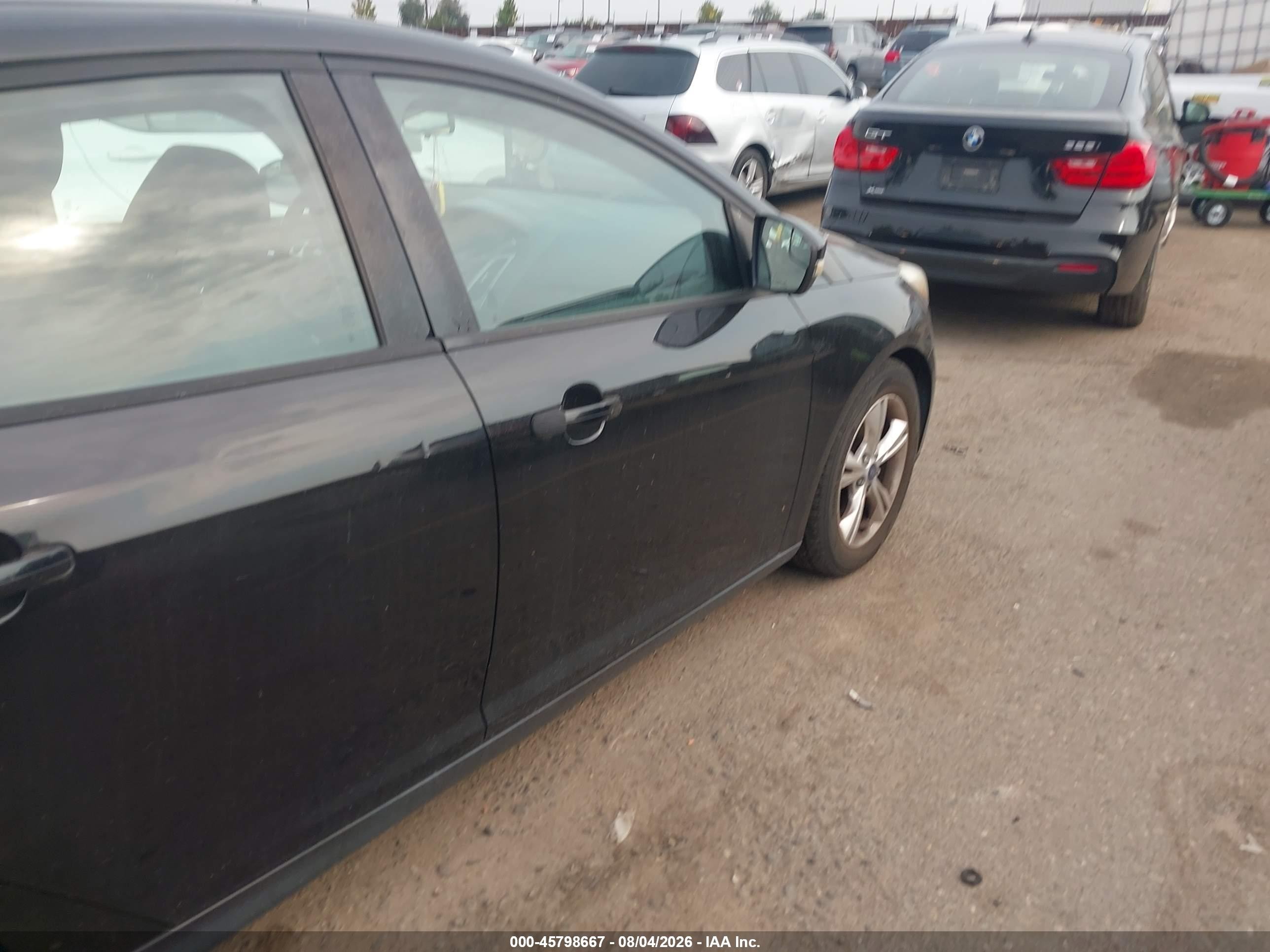 2013 Ford Focus Se Black vin: 1FADP3K2XDL338870