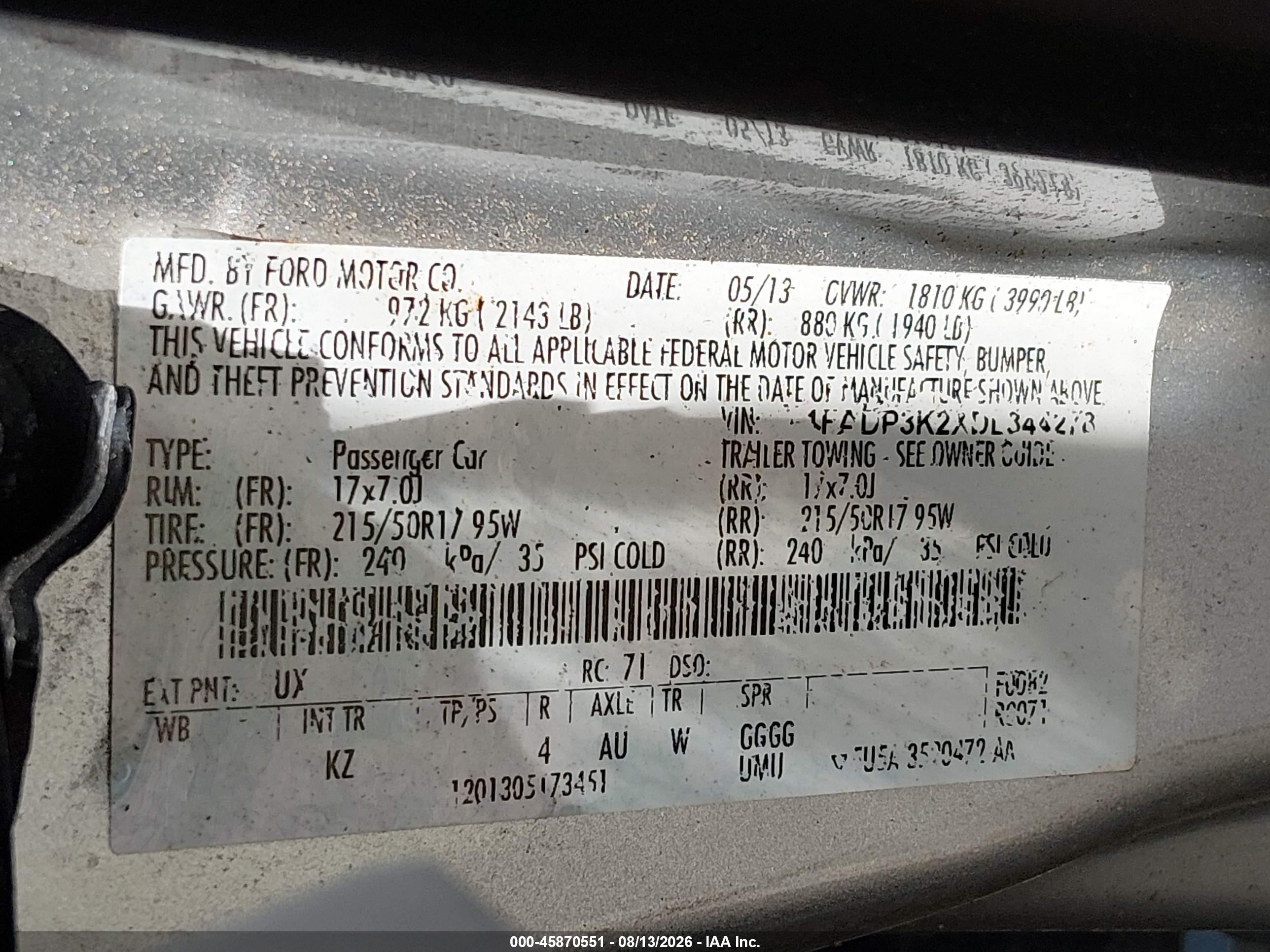 2013 Ford Focus Se Silver vin: 1FADP3K2XDL344278