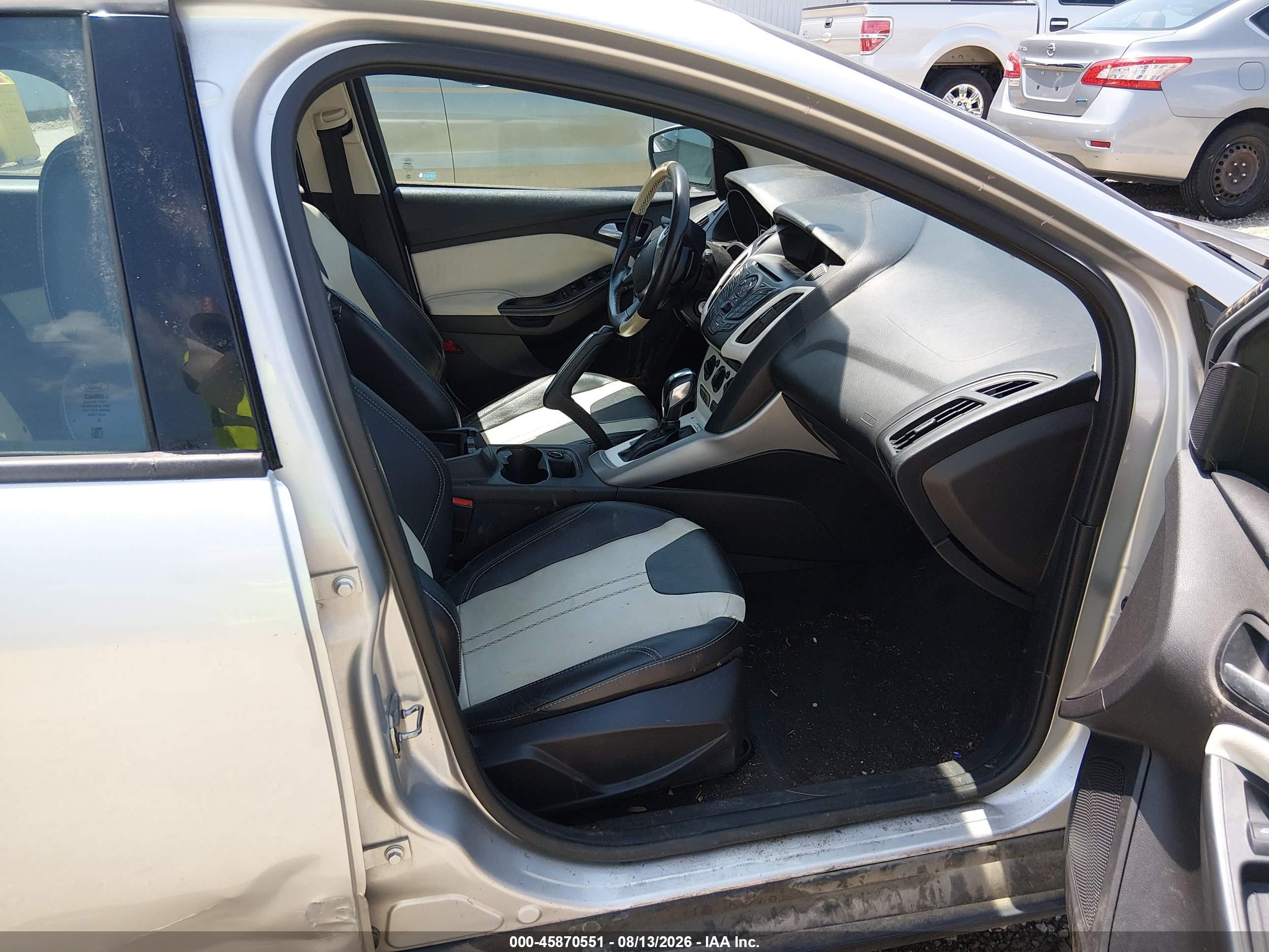 2013 Ford Focus Se Silver vin: 1FADP3K2XDL344278