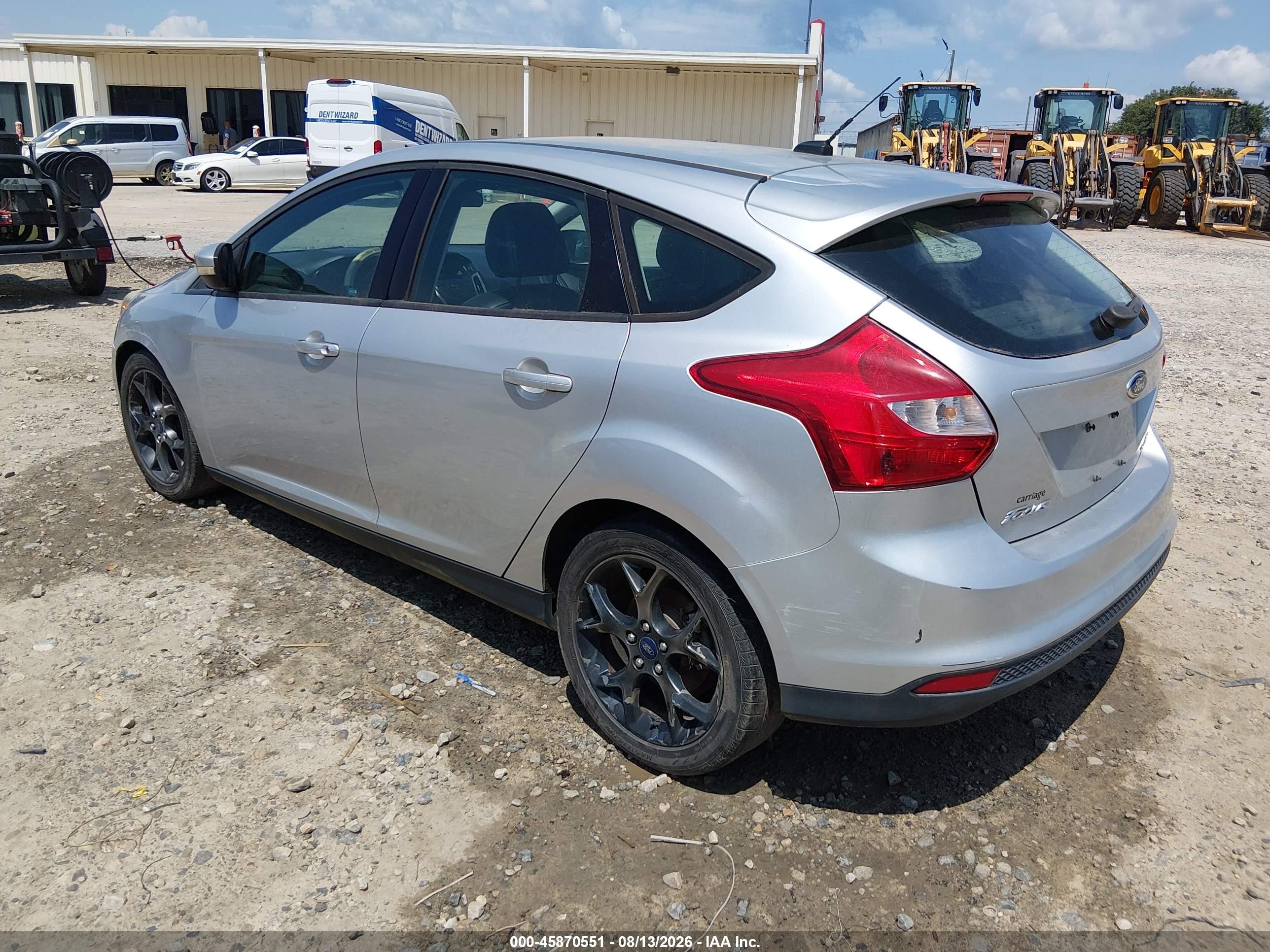 2013 Ford Focus Se Silver vin: 1FADP3K2XDL344278